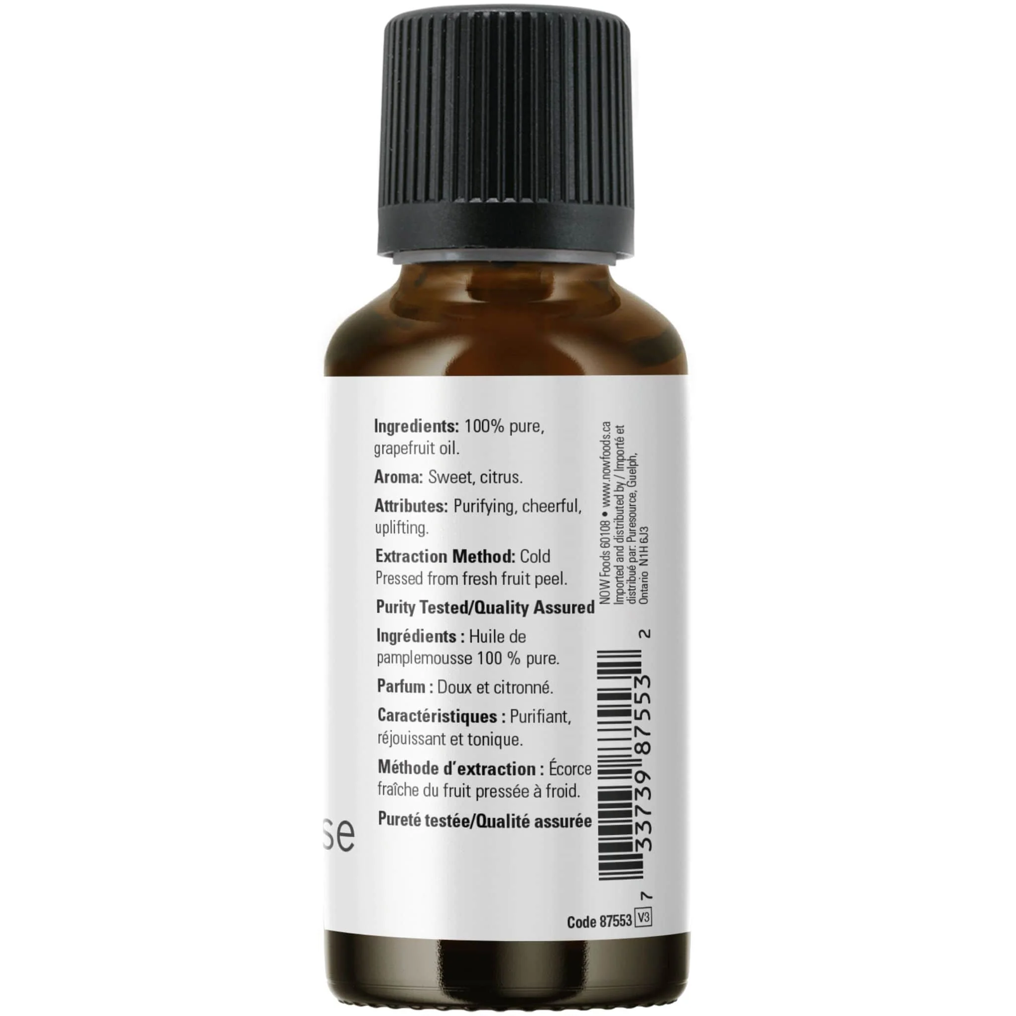 NOW Grapefruit Oil, 100% Pure, 30ml - Image 3