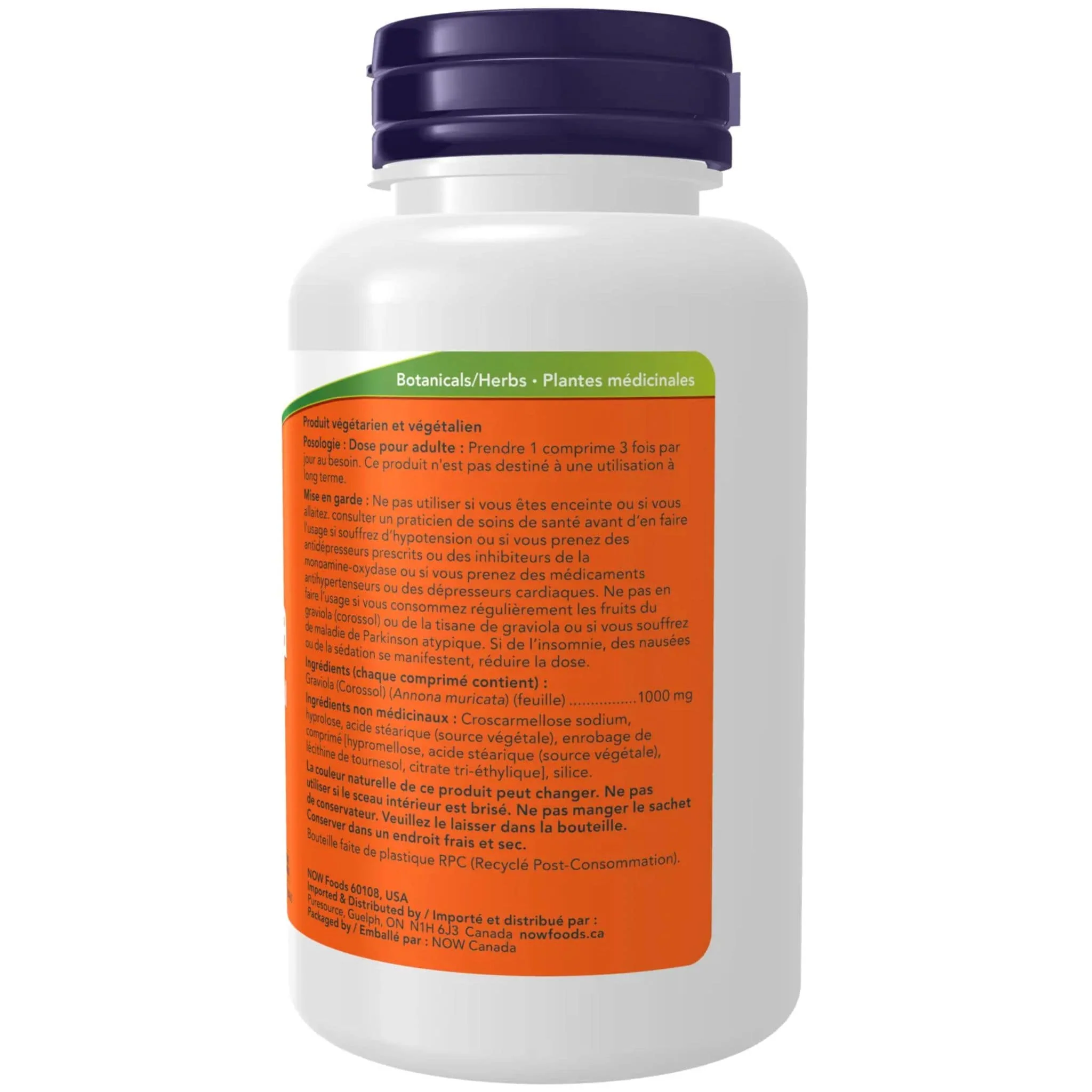 NOW Graviola Double Strength 1000mg, 90 Tablets - Image 3
