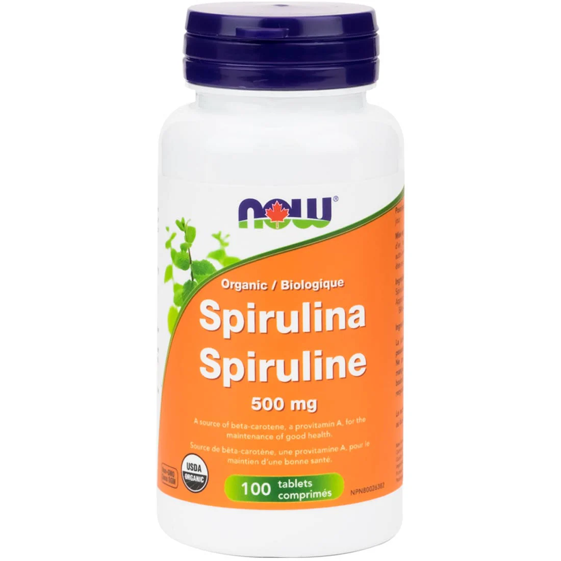 NOW Organic Spirulina 500mg (100% Natural) - Image 7