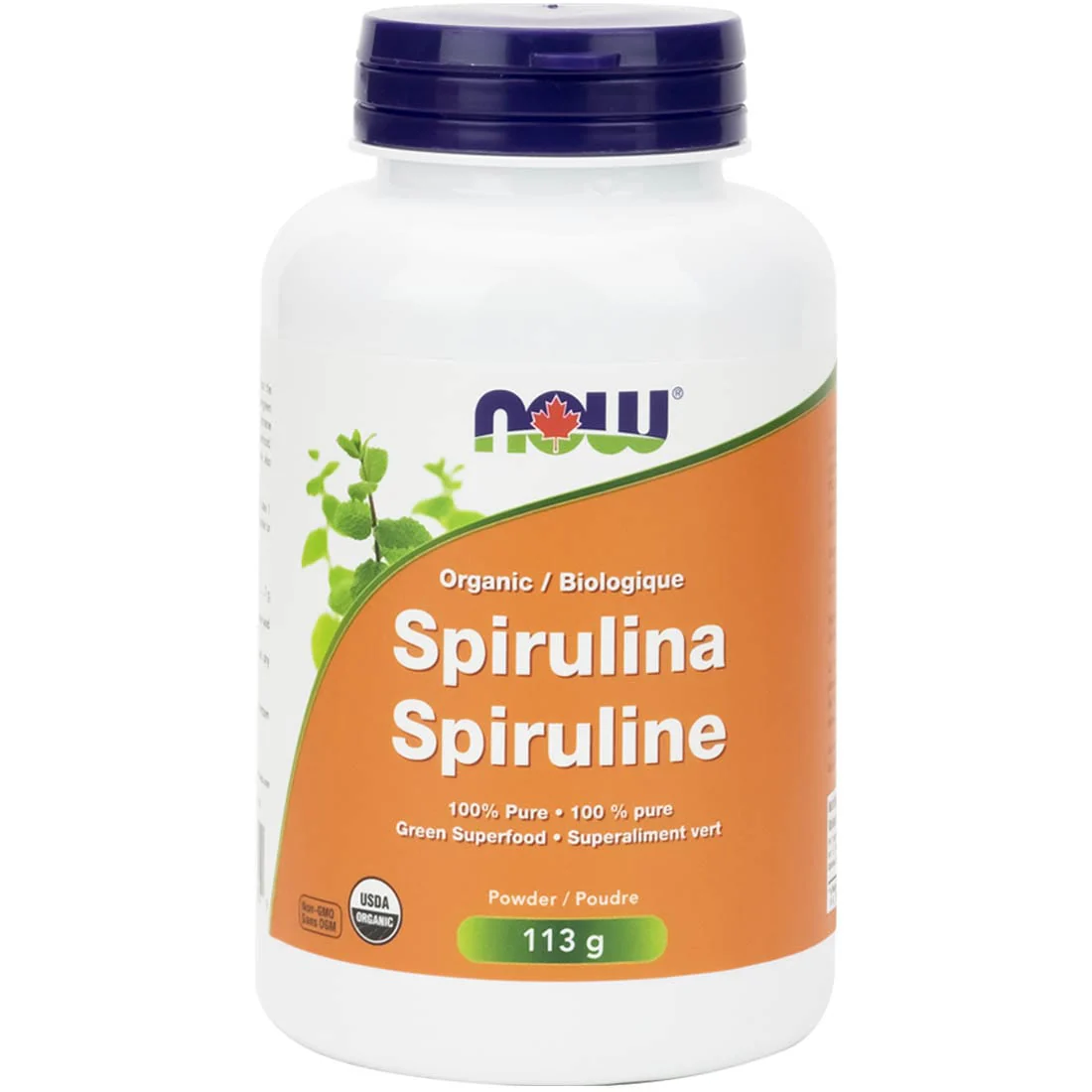 NOW Organic Spirulina Powder, 100% Pure - Image 2