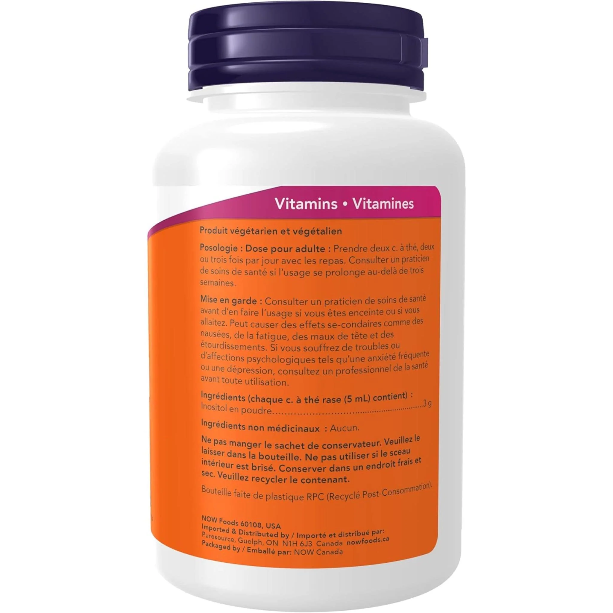 NOW Inositol Powder (100% Pure and Non-GMO) - Image 4