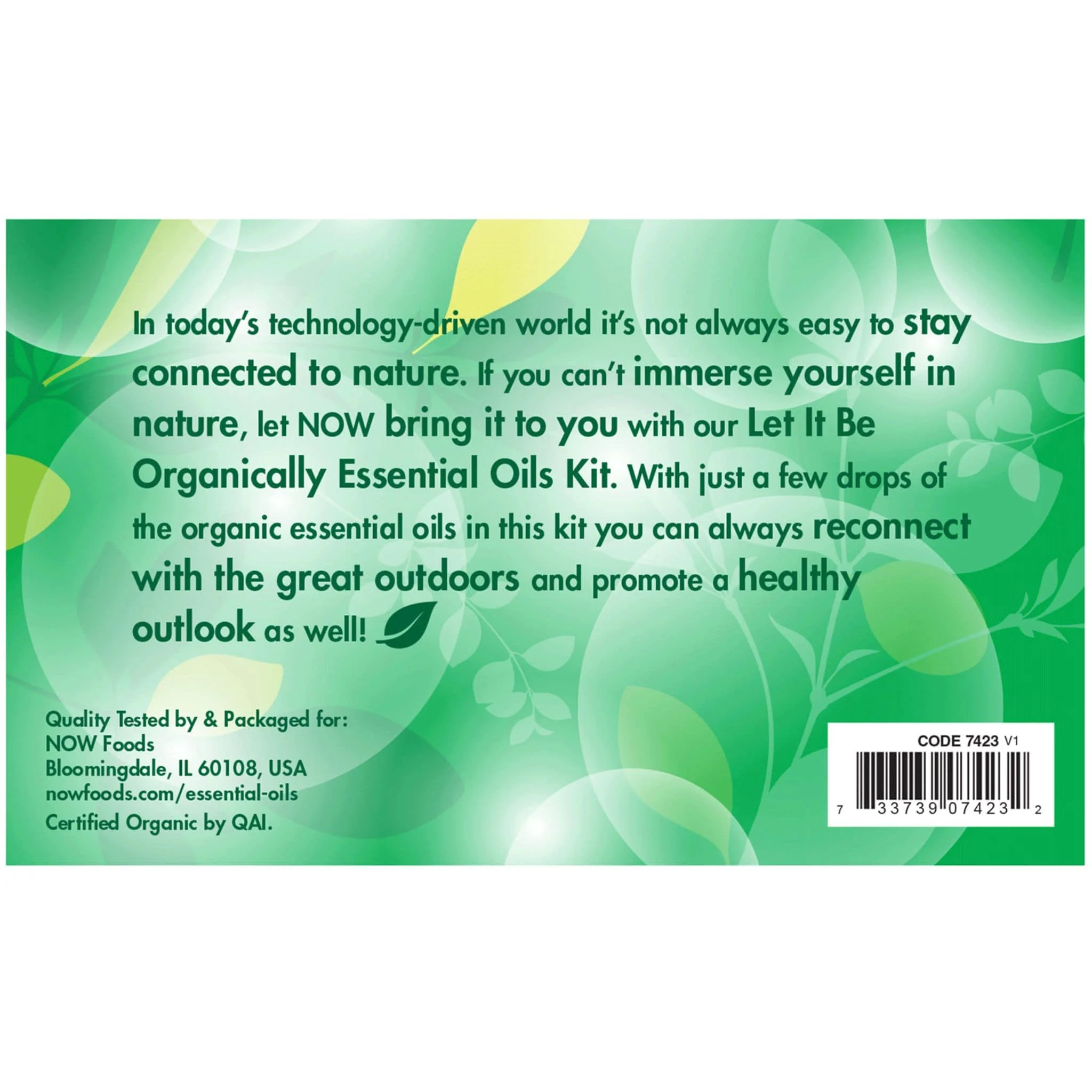 NOW Let It Be Organic Essential Oil Kit - Lavender, Tea Tree, Peppermint & Lemon Oil - Image 4