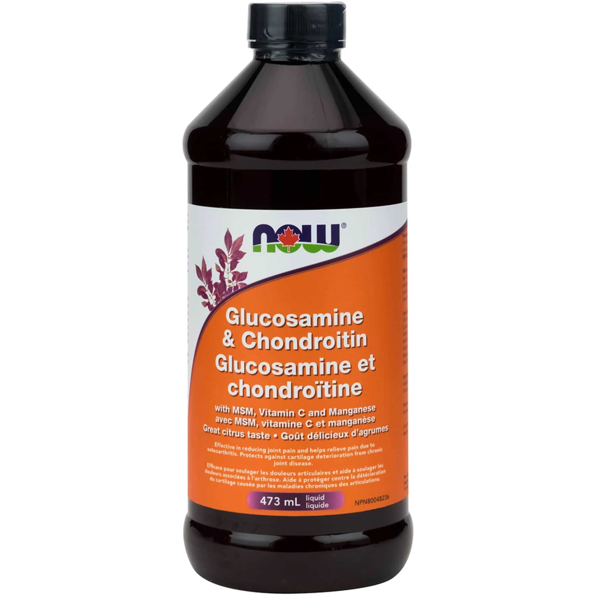 NOW Liquid Glucosamine & Chondroitin with MSM, 473ml
