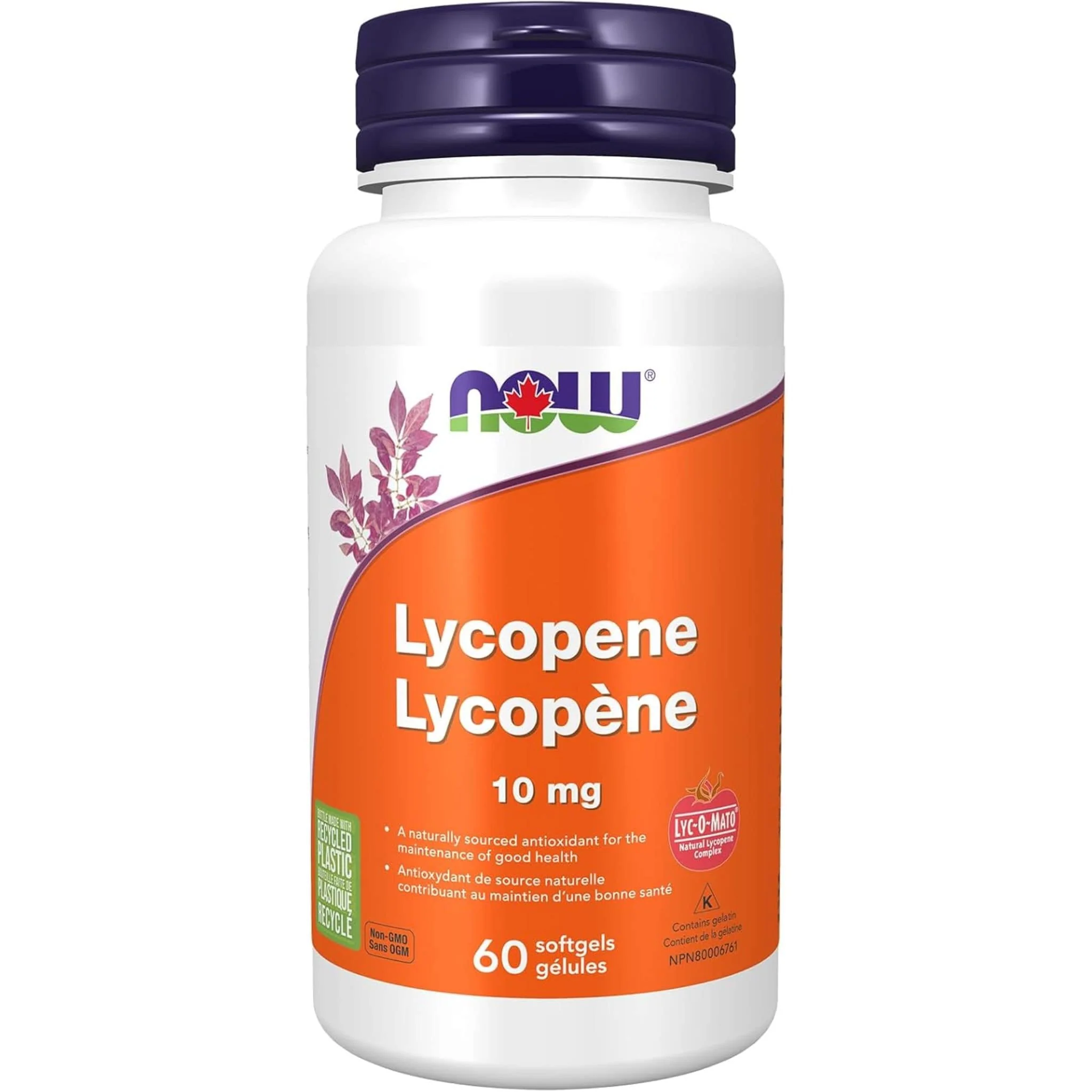 NOW Lycopene, 10mg, 60 Softgels