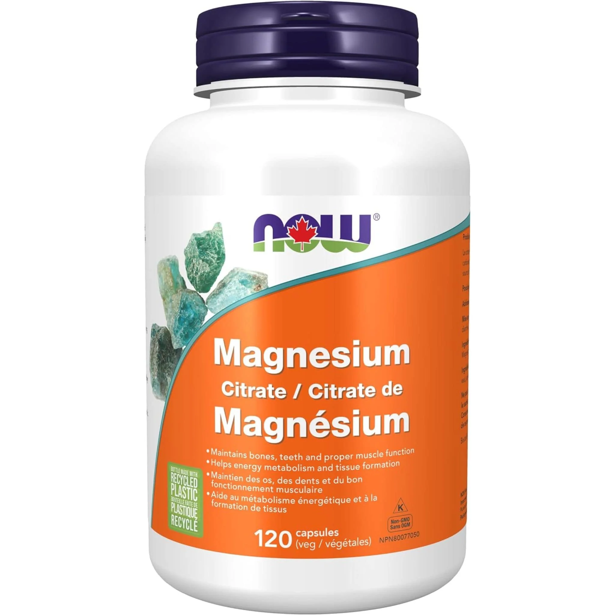 NOW Magnesium Citrate 133mg, 120 Vcaps