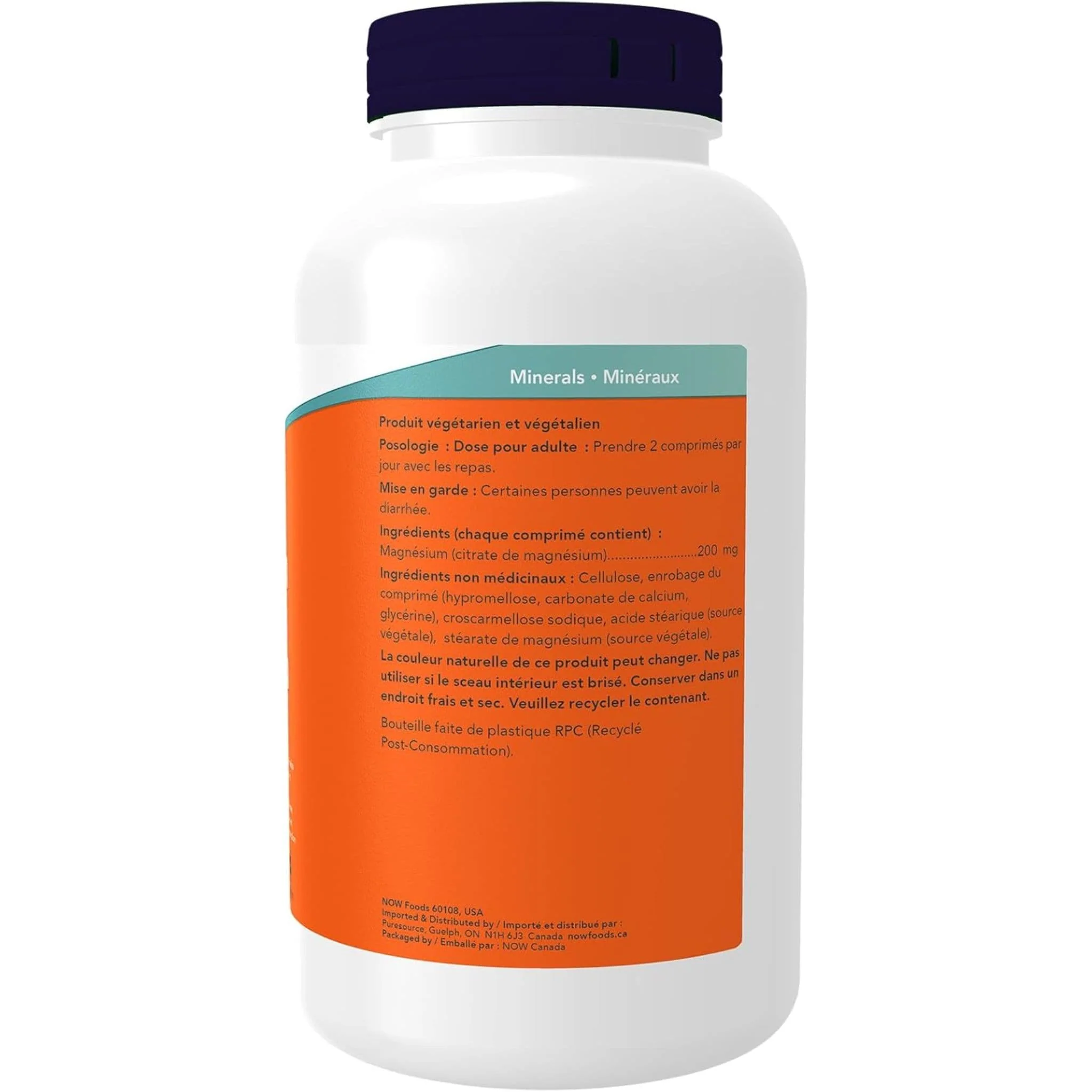 NOW Magnesium Citrate, 200mg - Image 3