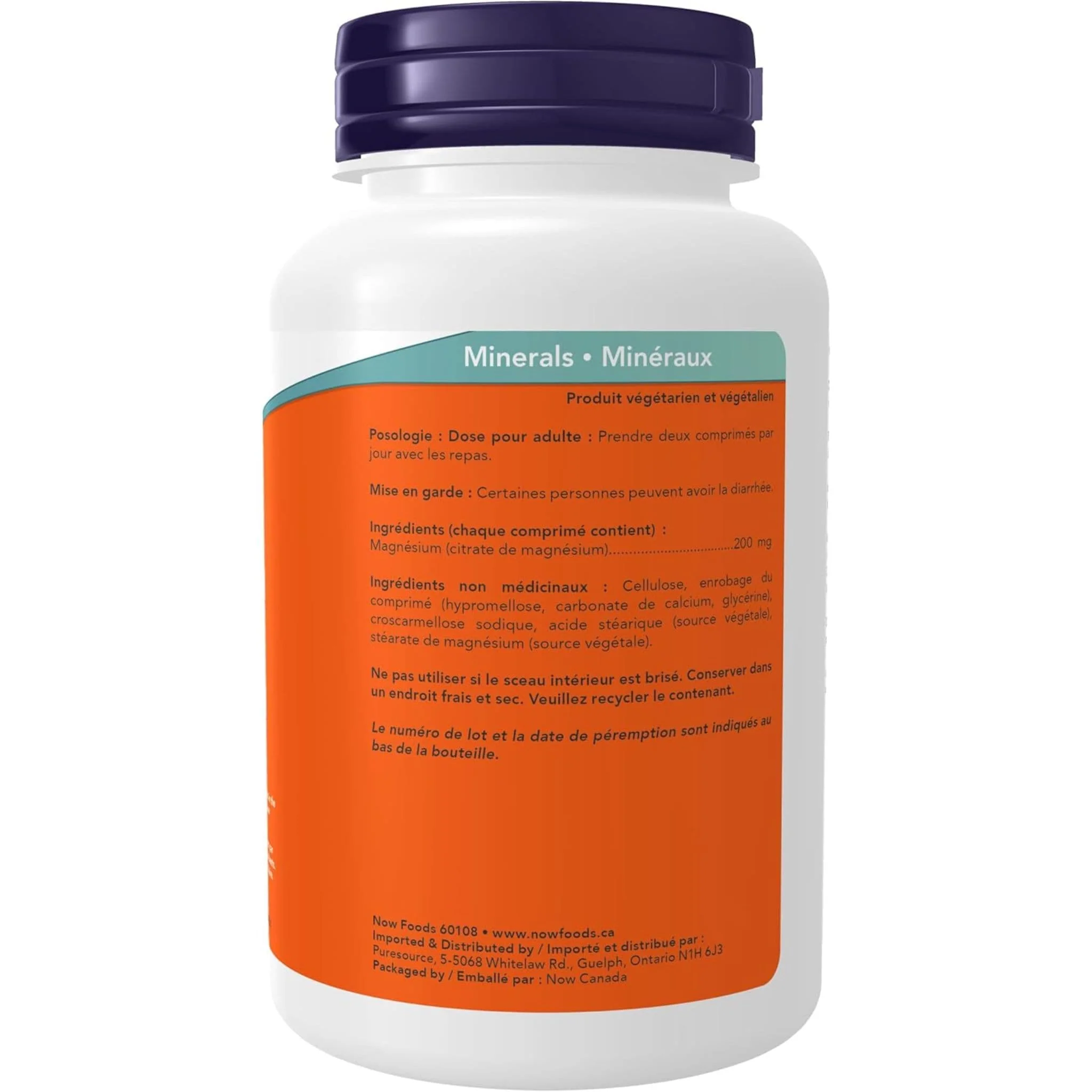 NOW Magnesium Citrate, 200mg - Image 7