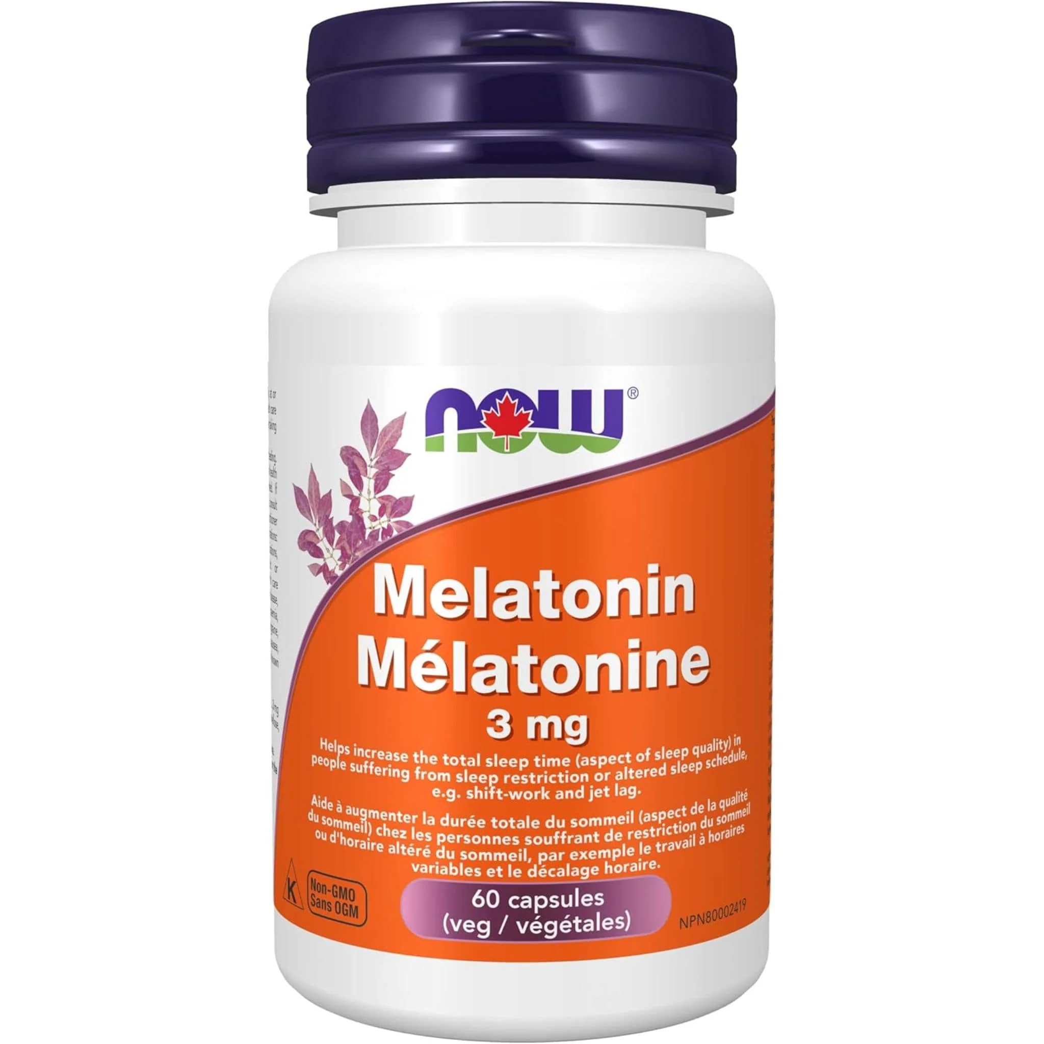 NOW Melatonin, 3mg