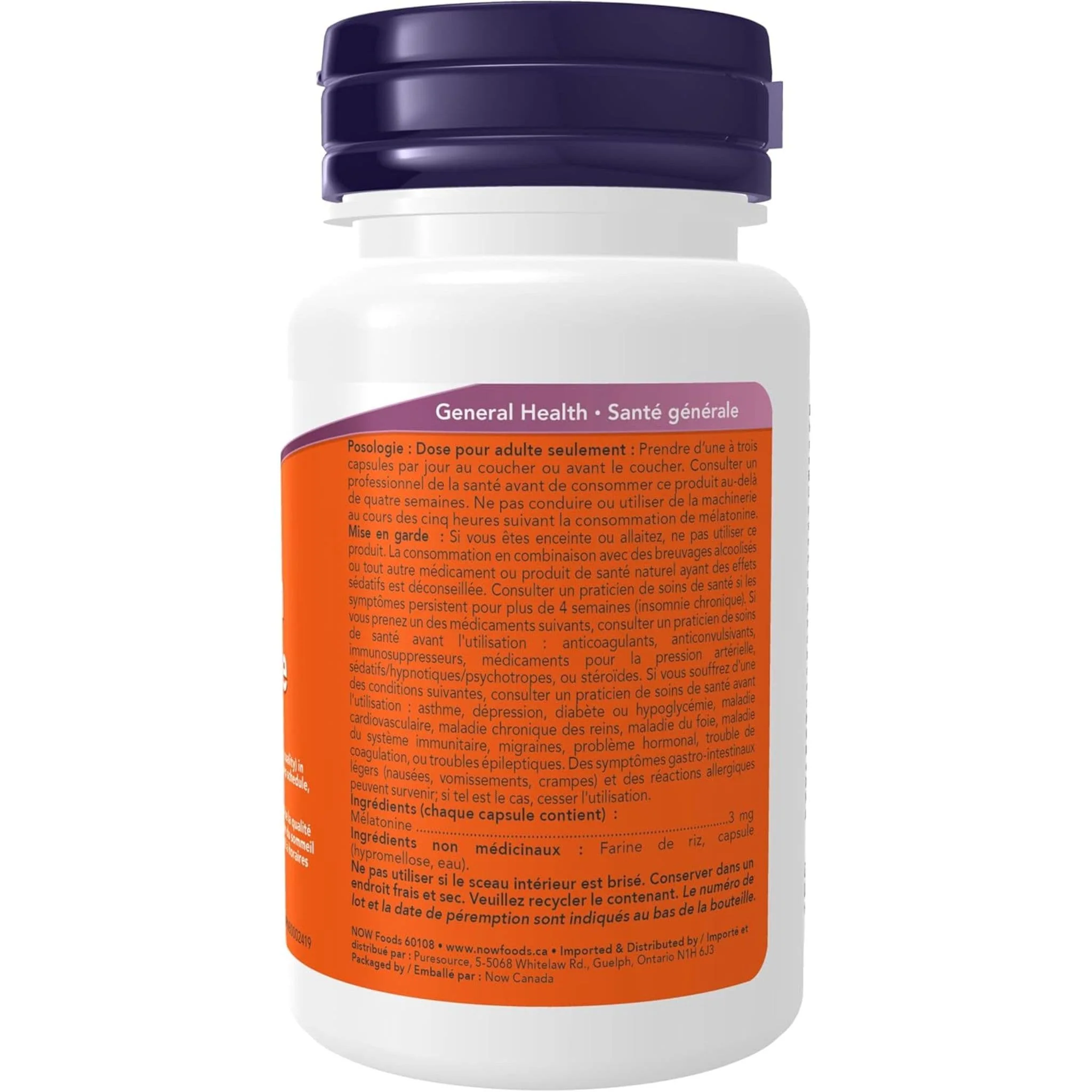 NOW Melatonin, 3mg - Image 5