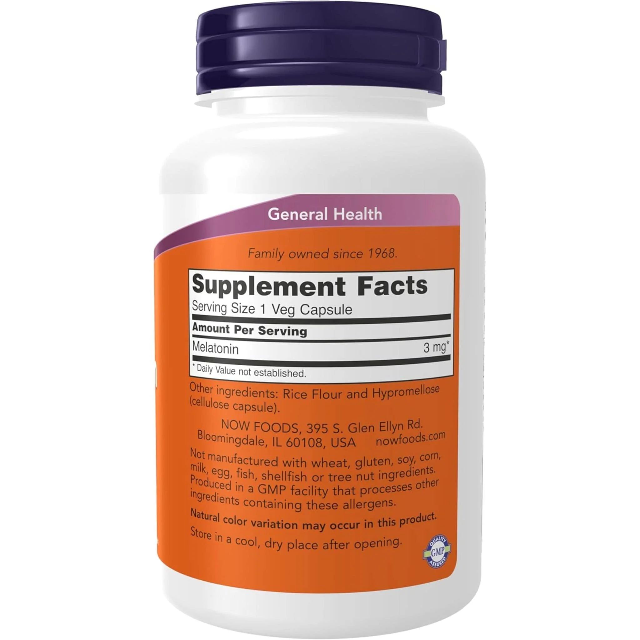 NOW Melatonin, 3mg - Image 6