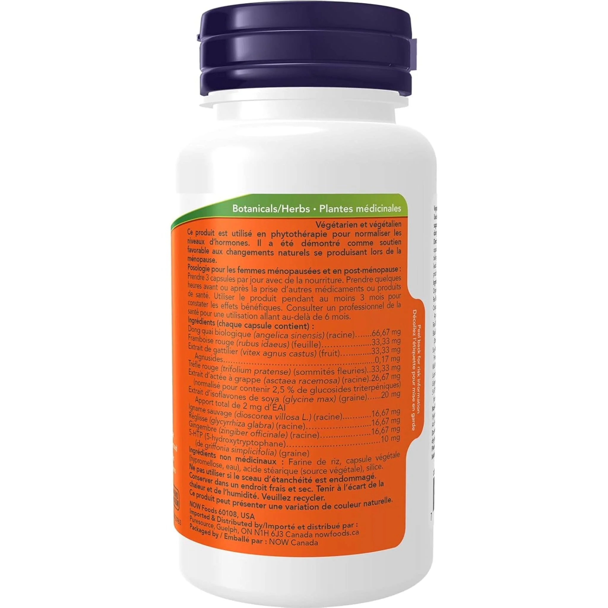 NOW Menopause Support Capsules, 90 Vegetable Capsules - Image 3