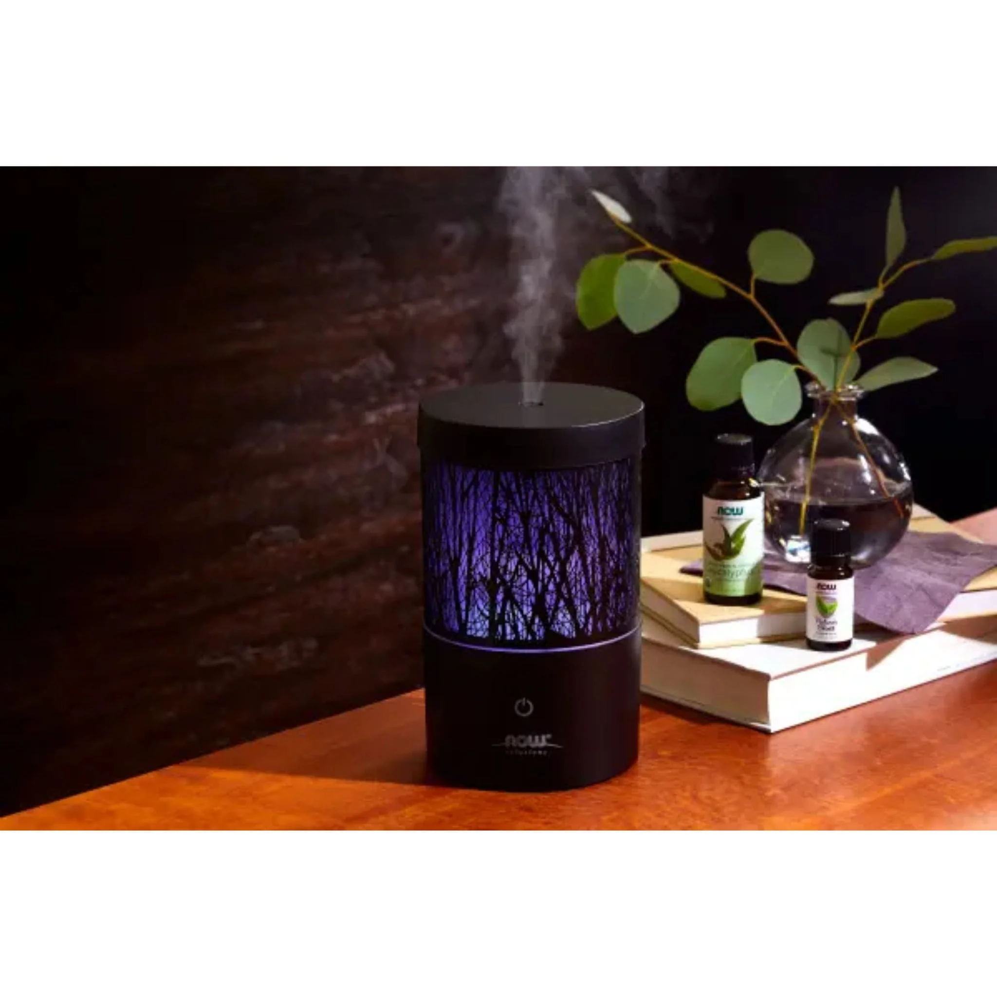 NOW Metal Touch Ultrasonic Essential Oil Diffuser, Black CLEARANCE 50% Off Final Sale - Image 5