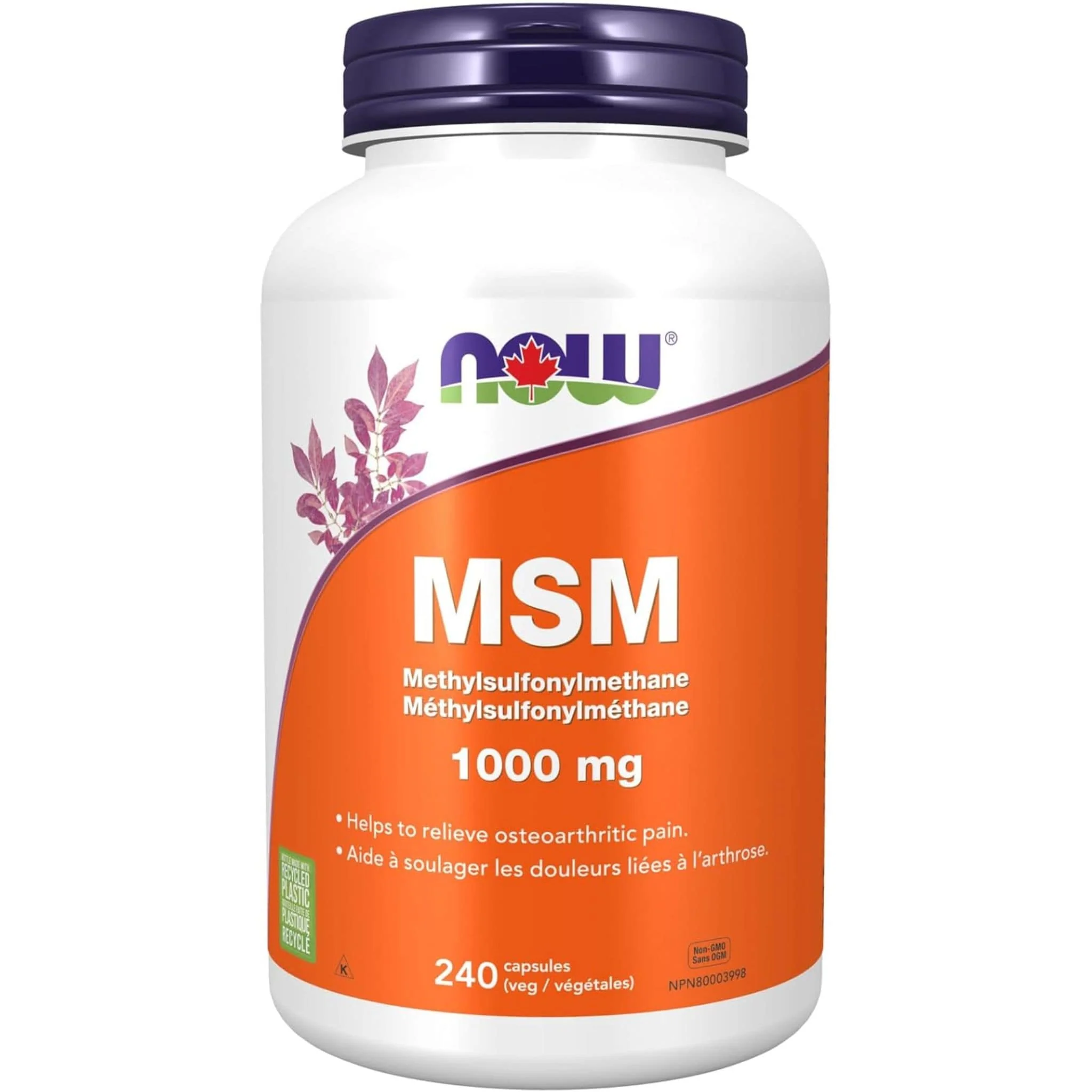 NOW MSM, 1000mg - Image 2