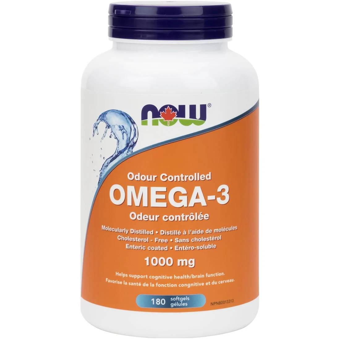 NOW Omega-3, 1000mg, Enteric Coated Softgels - Image 2