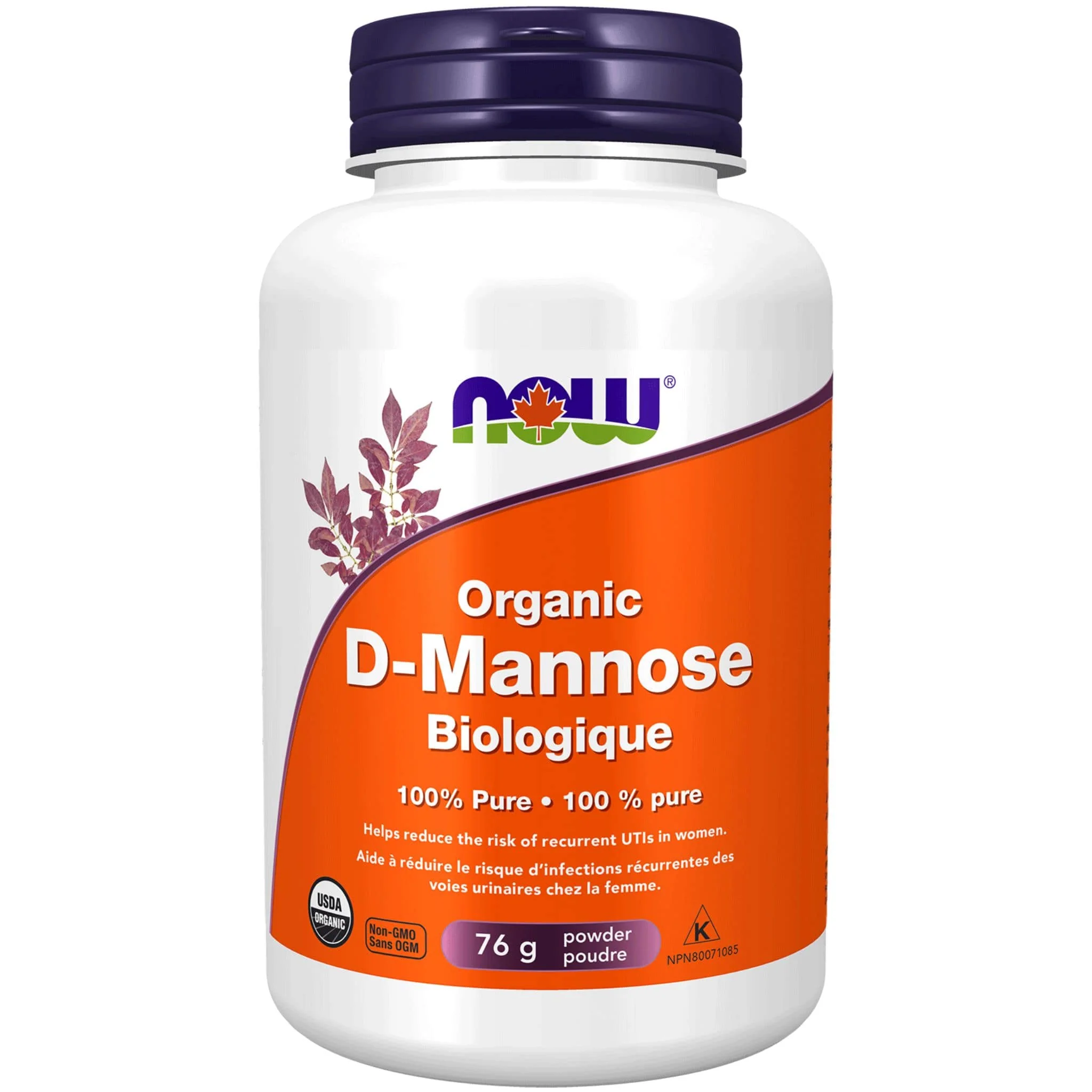 NOW Organic D-Mannose 76g - Image 2