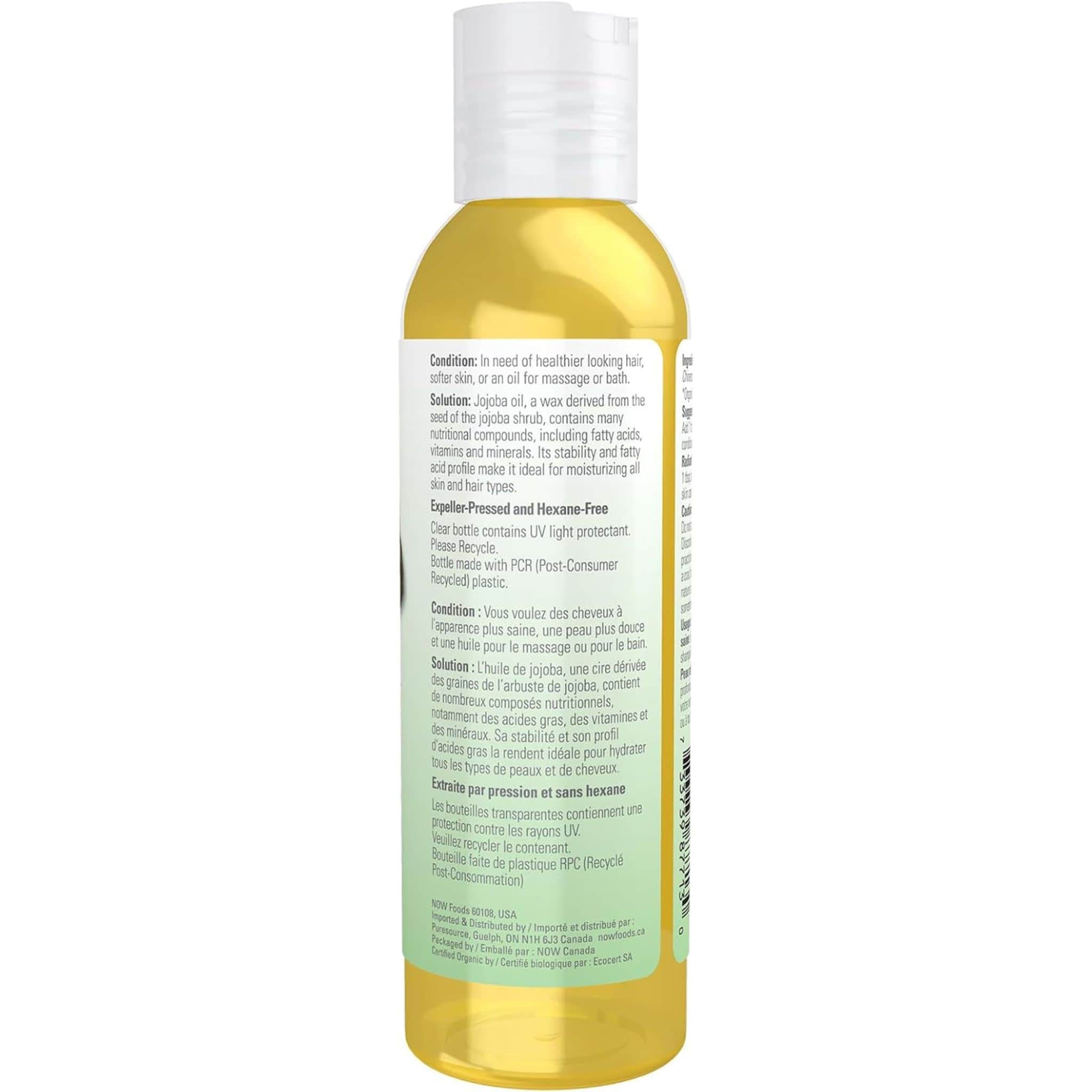 NOW Organic Jojoba Oil, 100% Pure - Image 4