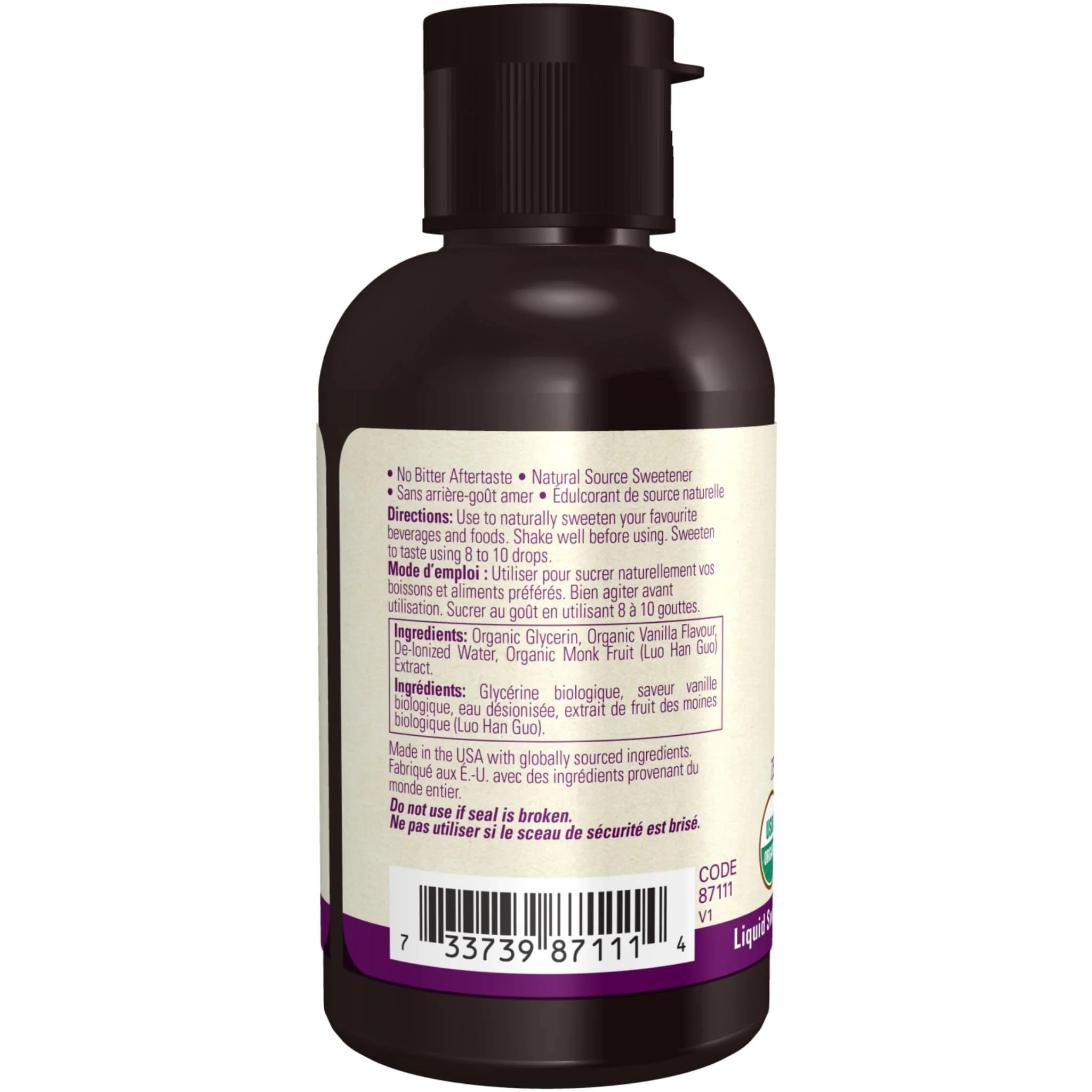 NOW Organic Monk Fruit Liquid Sweetener - Image 11