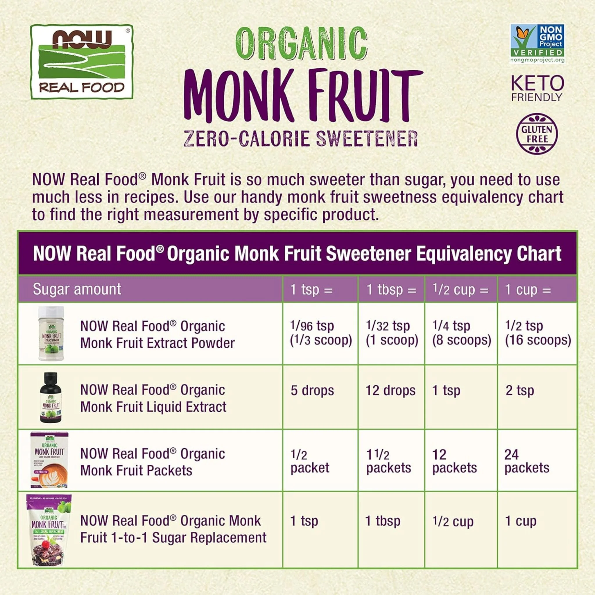 NOW Organic Monk Fruit Liquid Sweetener - Image 4
