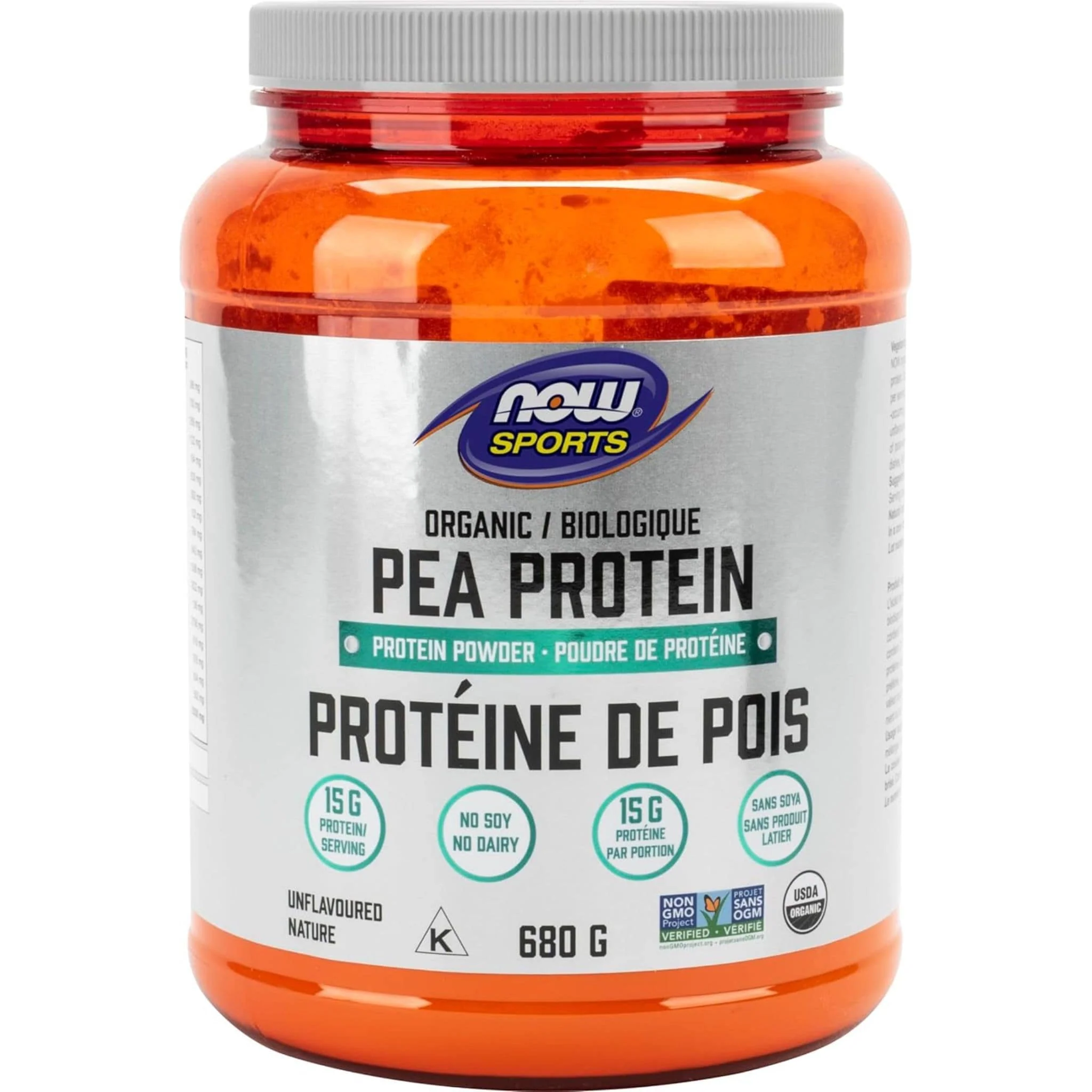 NOW Organic Pea Protein, 680g - Image 2