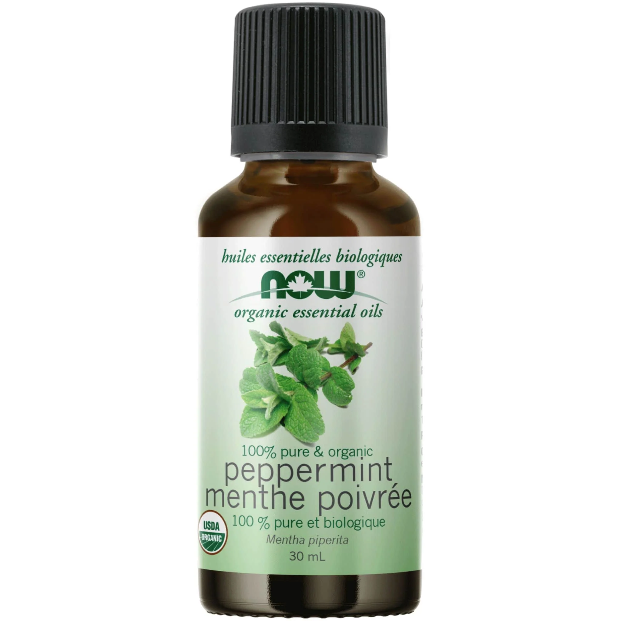 NOW Organic Peppermint Oil (Aromatherapy), 100% Pure, 30ml