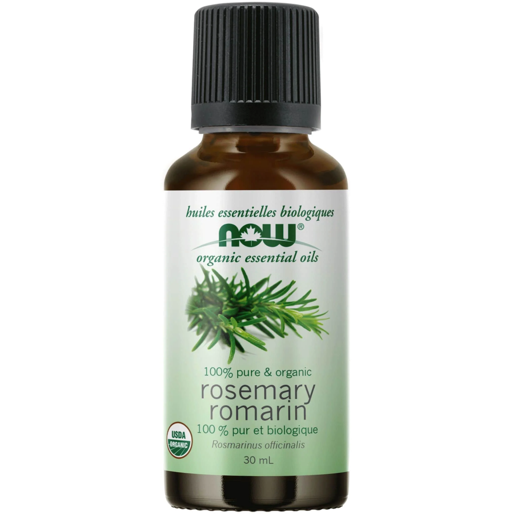 NOW Organic Rosemary Oil (Aromatherapy), 100% Pure, 30ml - Image 2