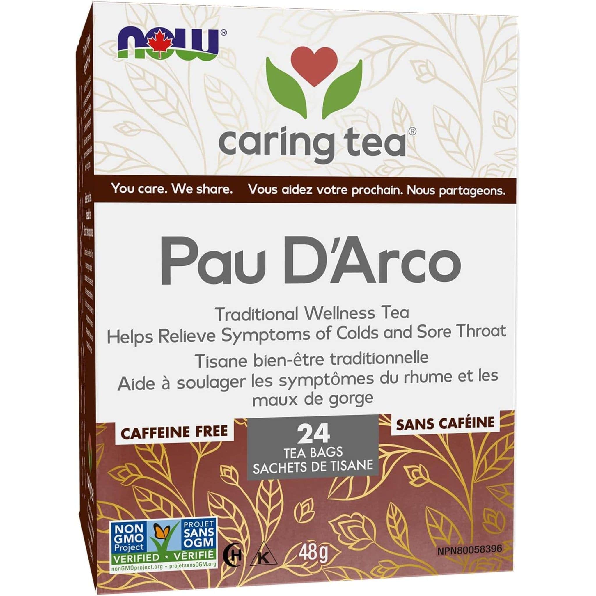 NOW Pau D'arco Traditional Wellness Tea, 24 Bags - Image 2