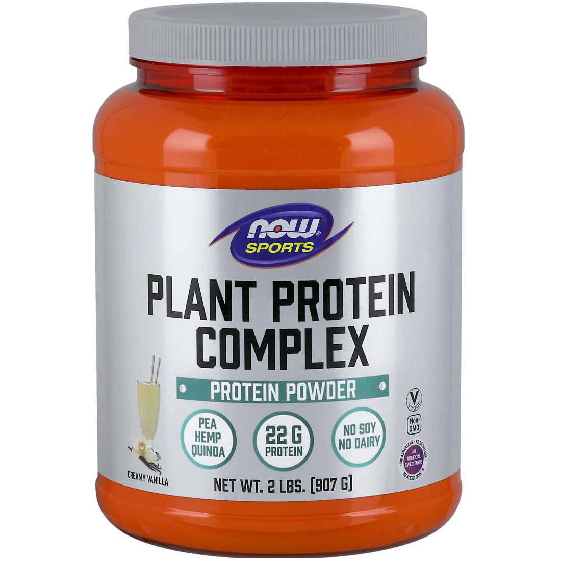 NOW Plant Proteins 100% Natural (Pea, Hemp, Quinoa & Rice), 2lb / 907g - Image 2