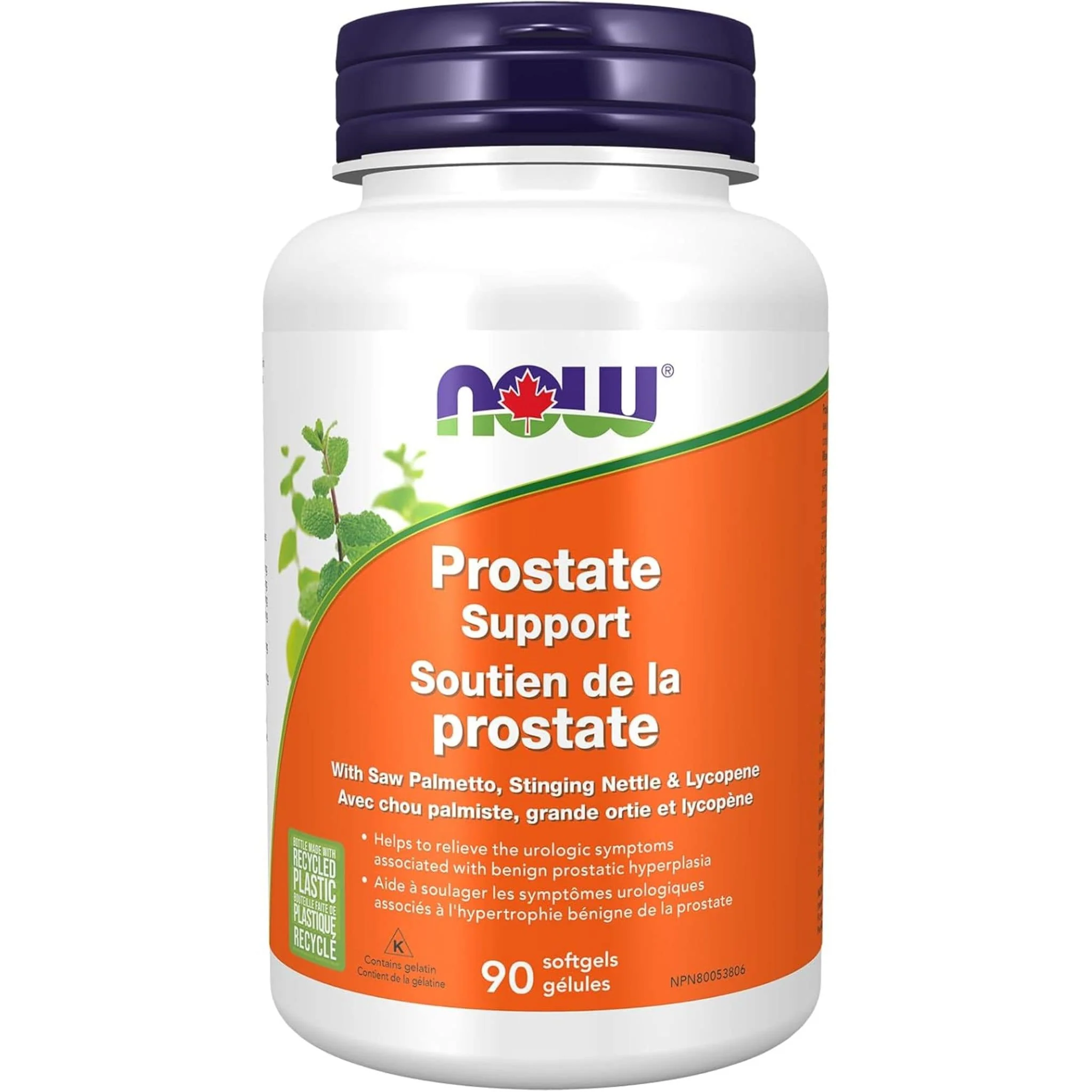NOW Prostate Support with Lycopene, 90 Softgels