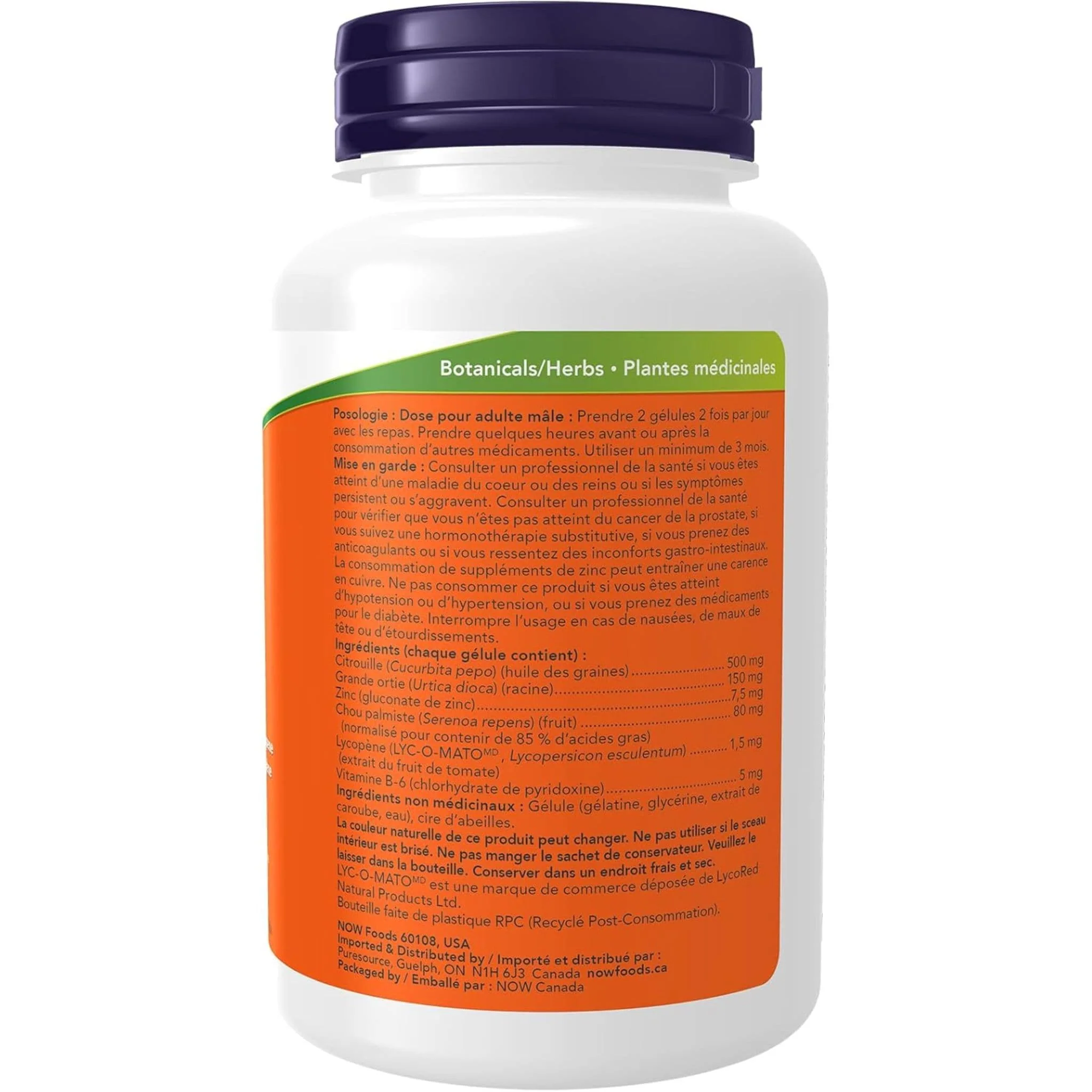 NOW Prostate Support with Lycopene, 90 Softgels - Image 4