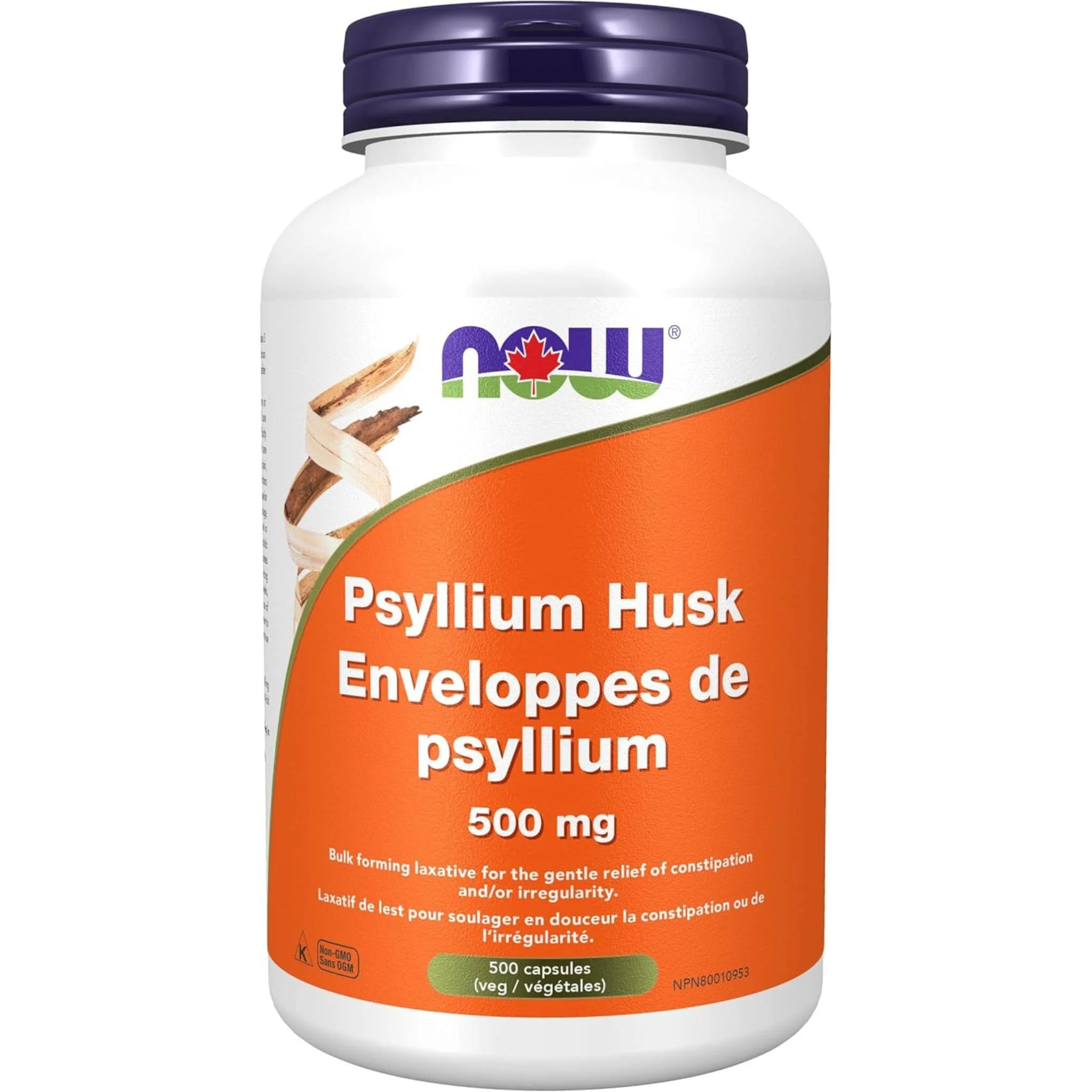NOW Psyllium Husk Caps 500mg Capsules - Image 5