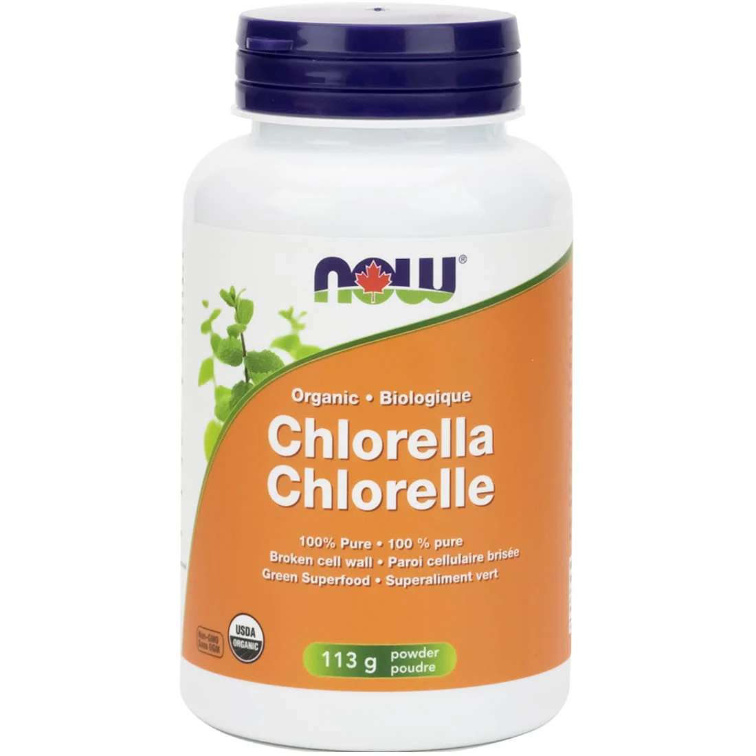 NOW Organic Chlorella, 100% Pure Powder - Image 2