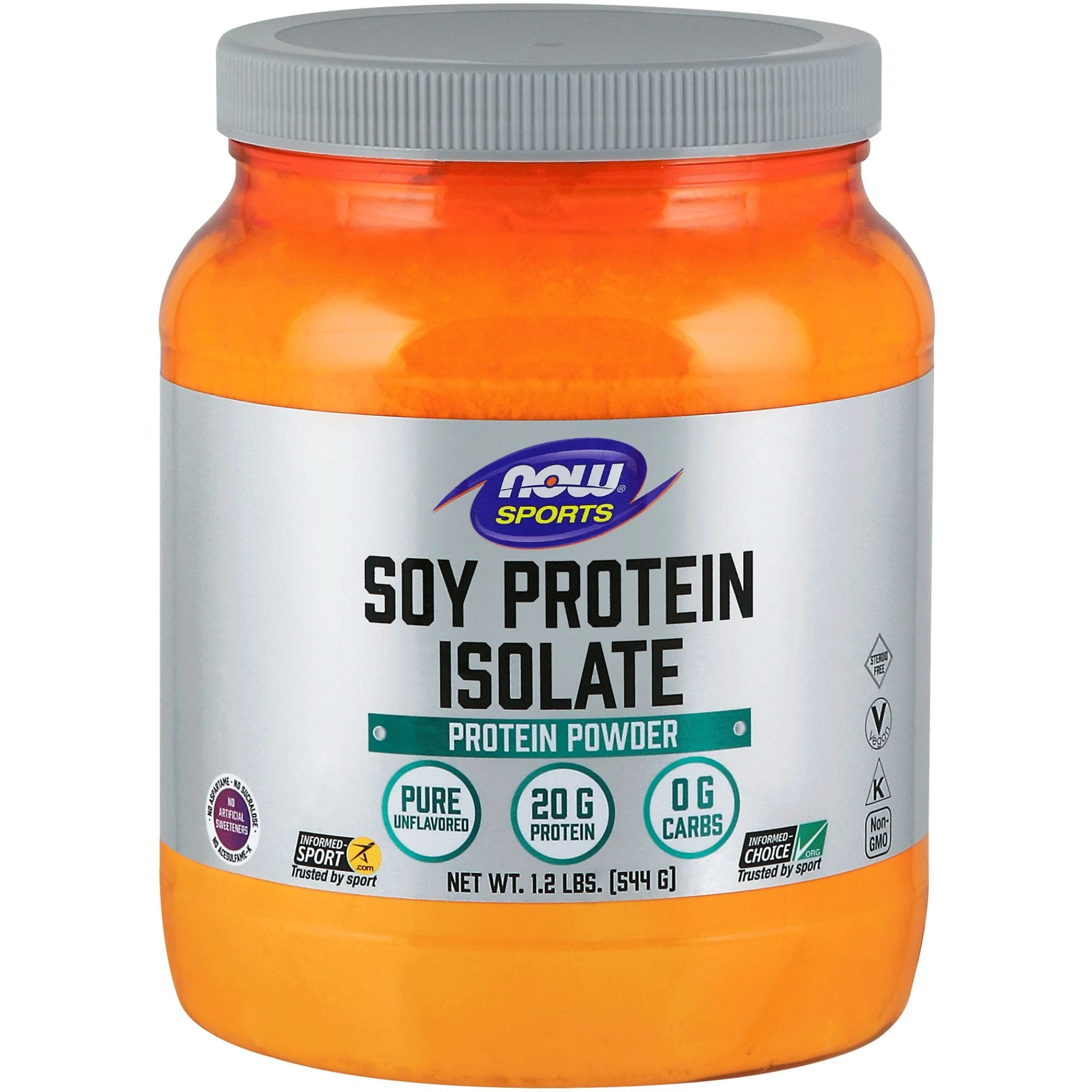NOW Pure Soy Isolate (Non-GMO), 544g - Image 2