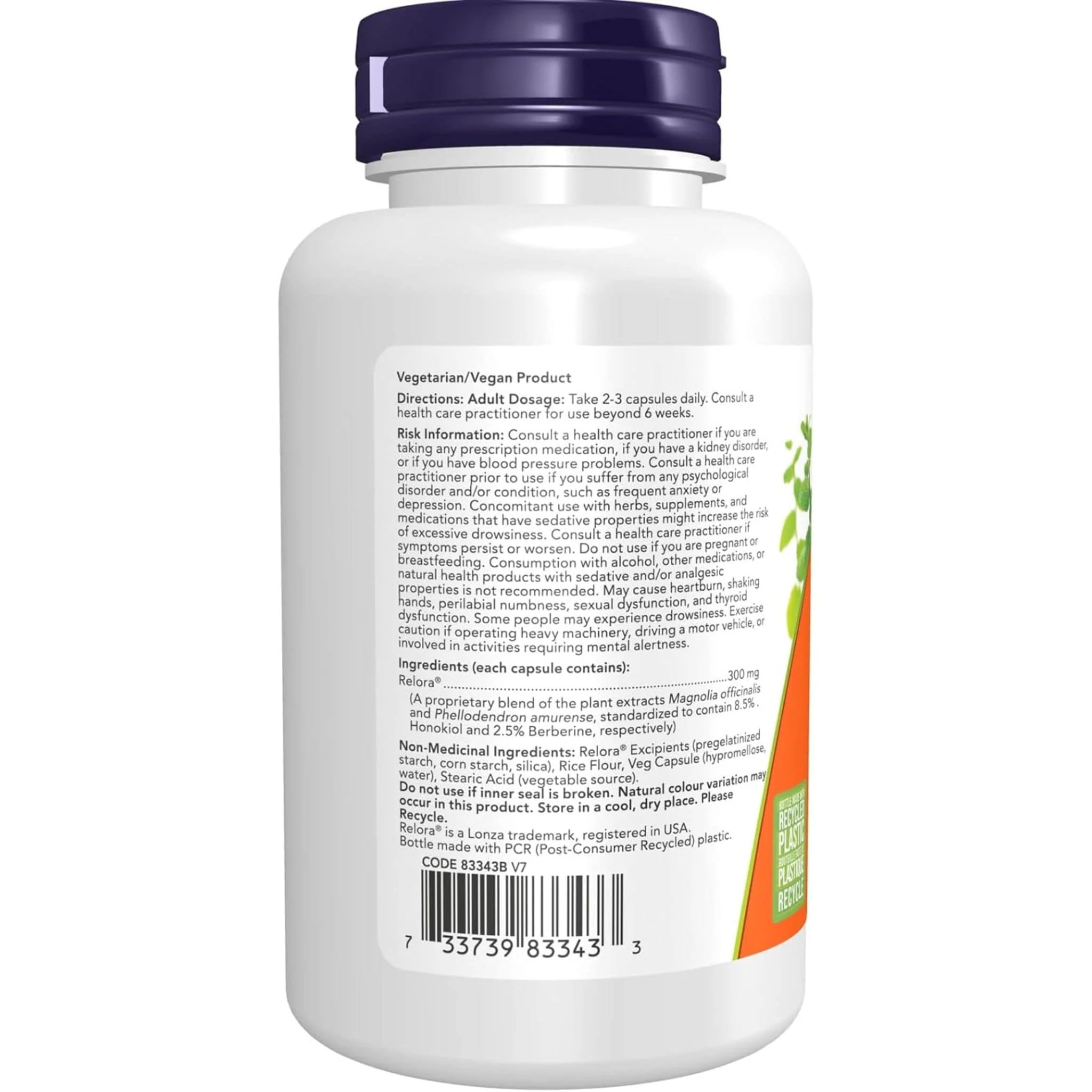 NOW Relora 300mg, Relaxing, Non-Sedating, Non-Habit Forming, Cortisol Level Support - Image 7