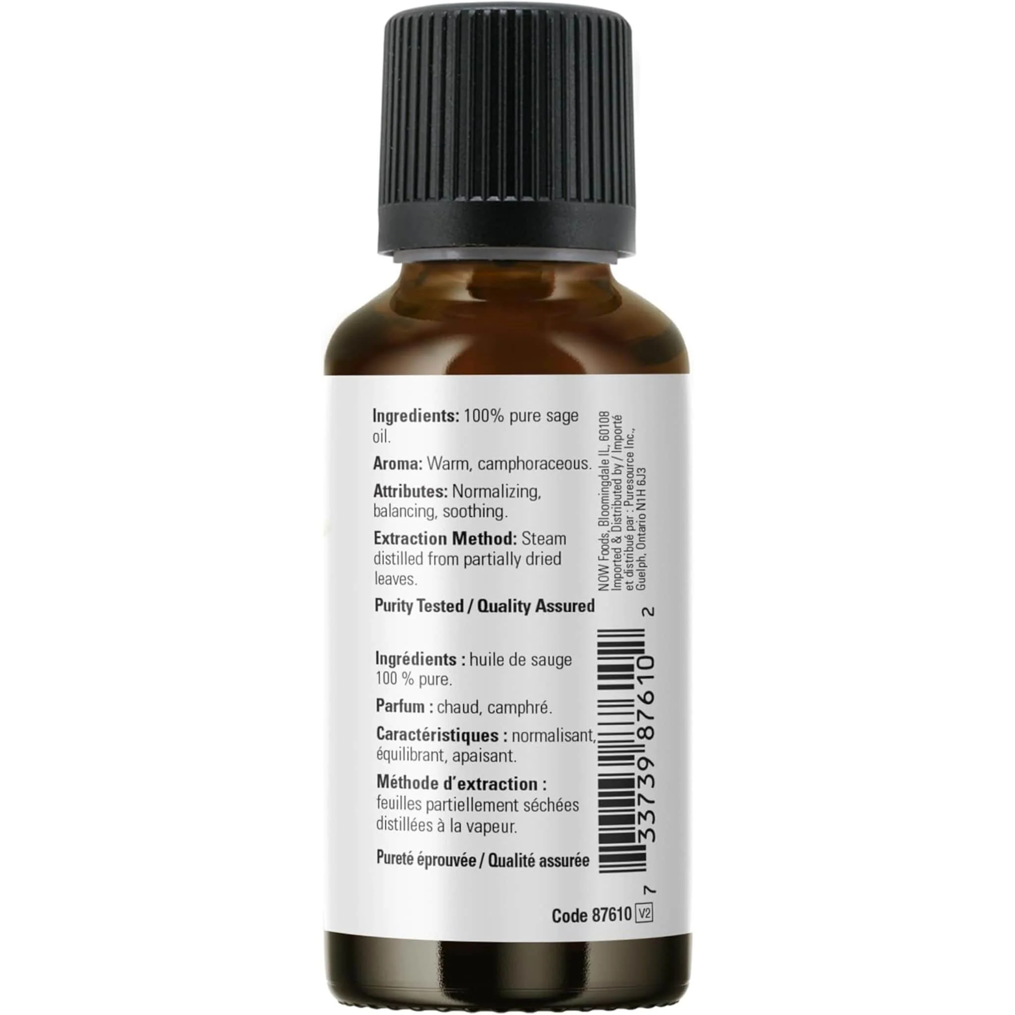 NOW Sage Oil (Aromatherapy), 100% Pure, 30ml - Image 3