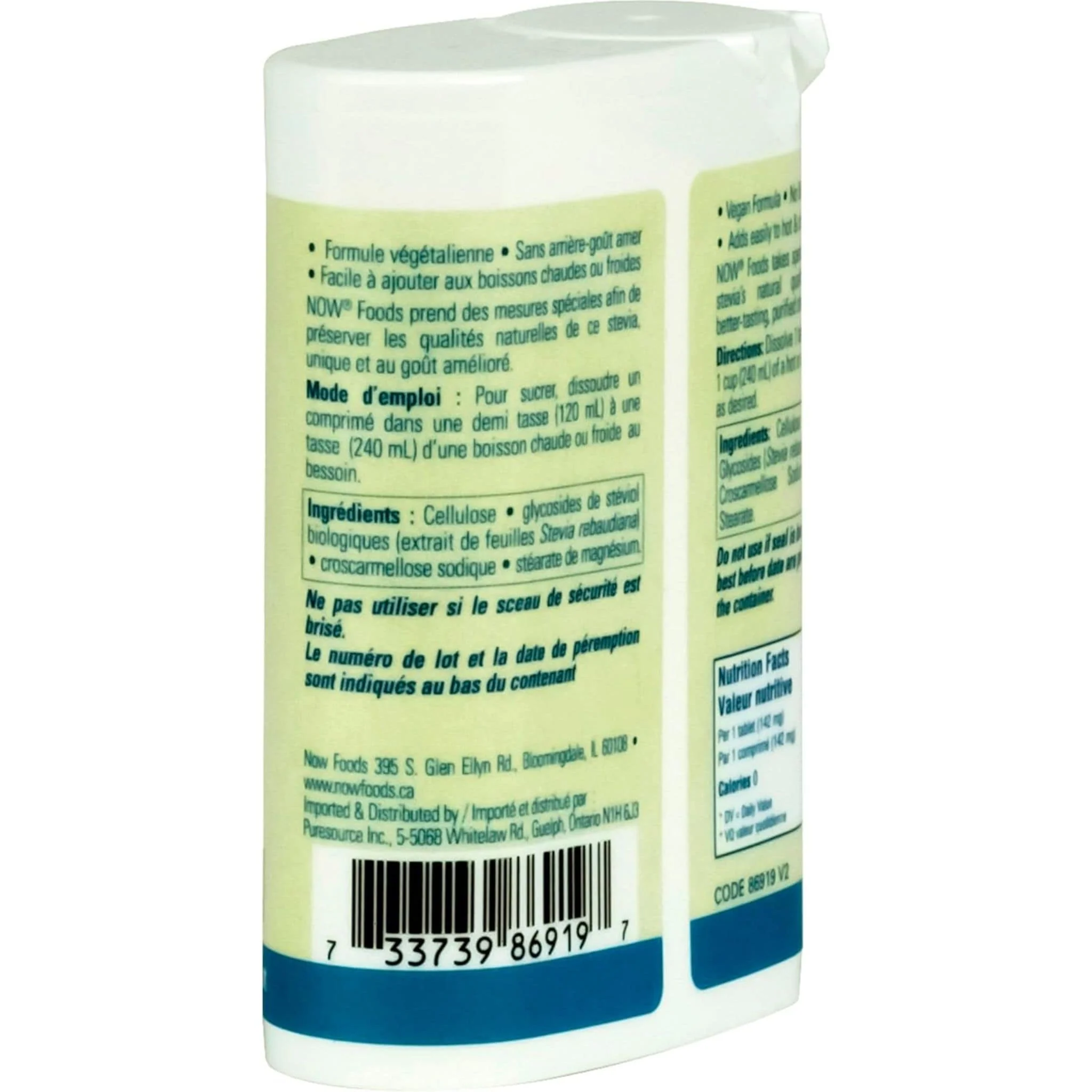 NOW Stevia Dissolving Instant Tabs, 175 Tablets - Image 3