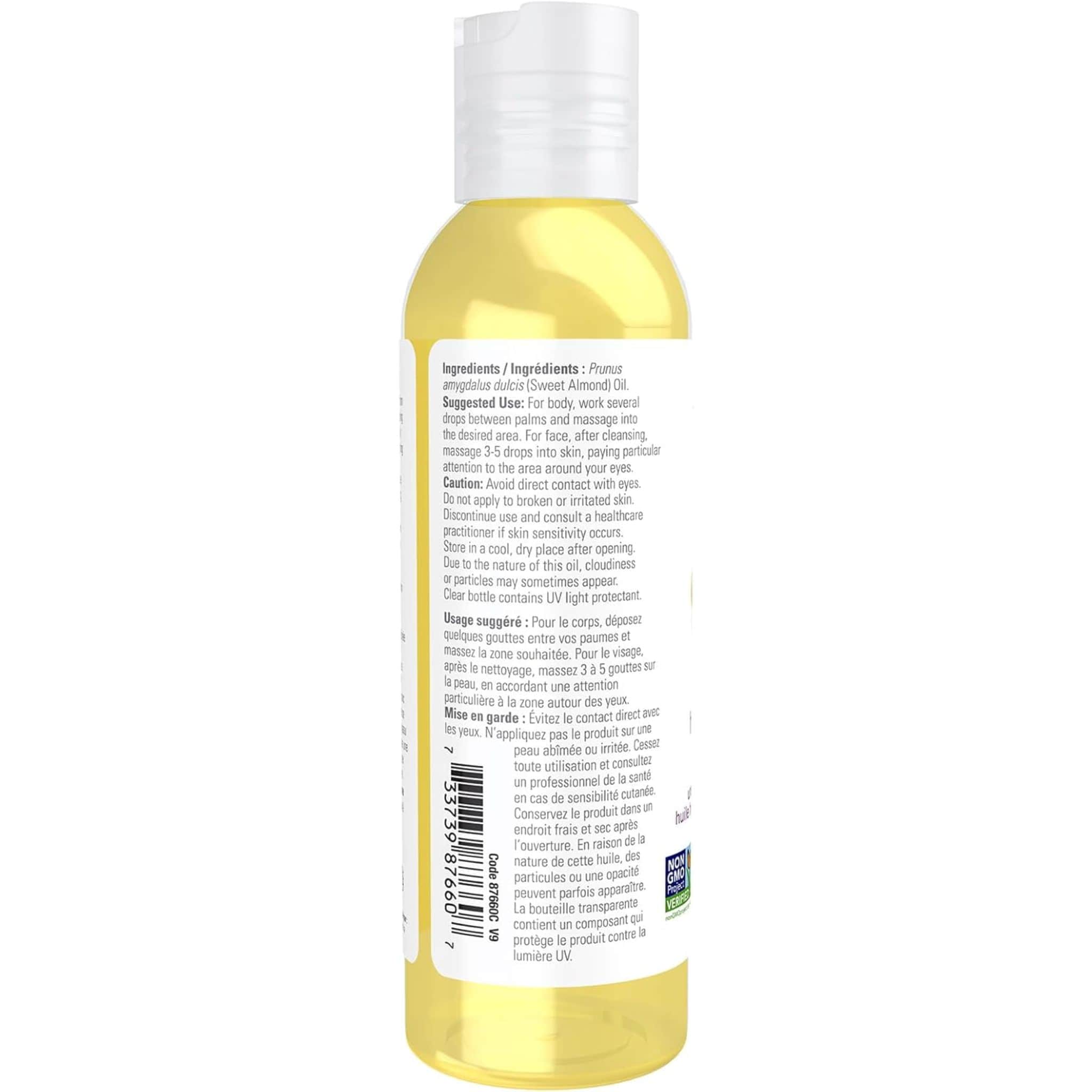 NOW Sweet Almond Oil - Image 3