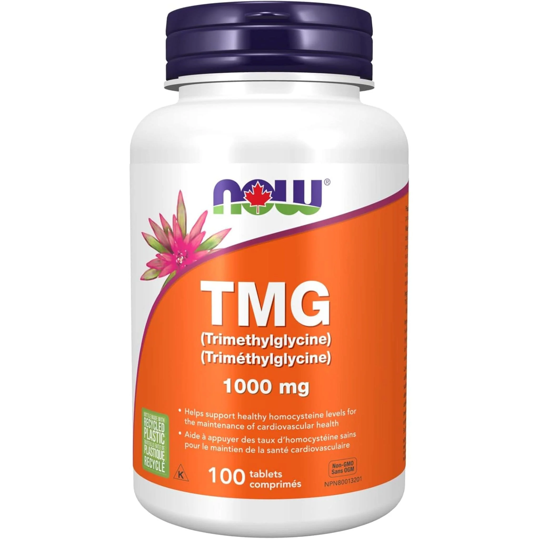 NOW TMG (Trimethylglycine), 100 Tablets