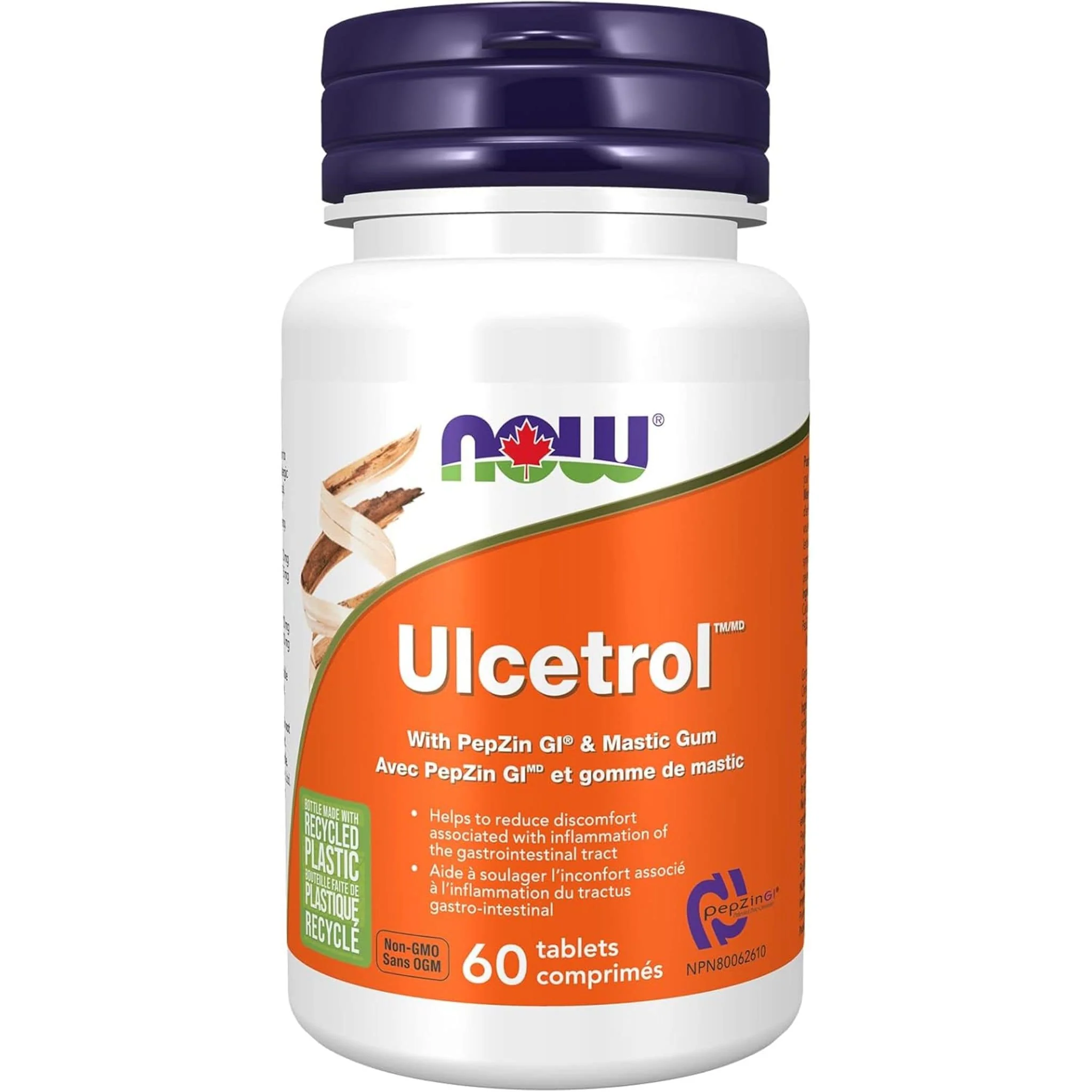 NOW Ulcetrol with PepZen GI, 60 Tablets