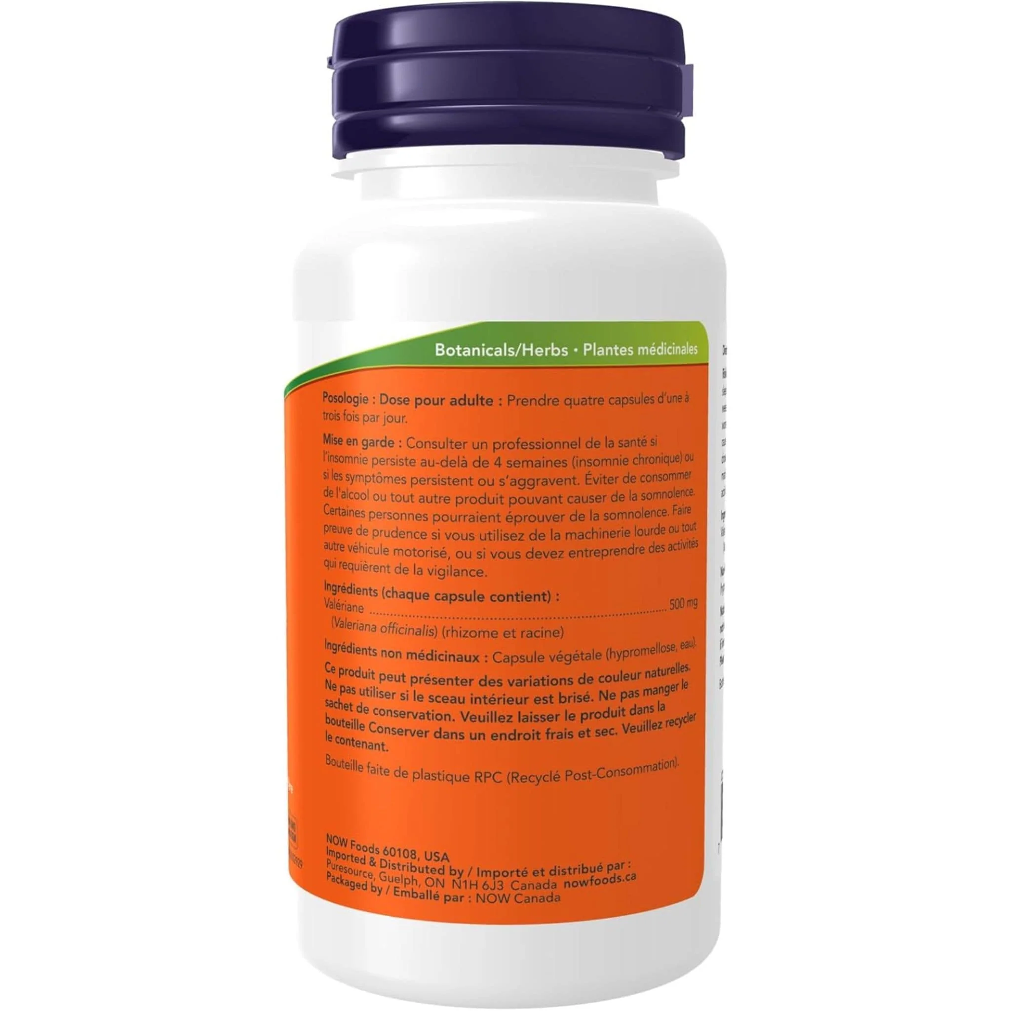 NOW Valerian Root 500mg (Stress Support and Sleep Aid) - Image 3