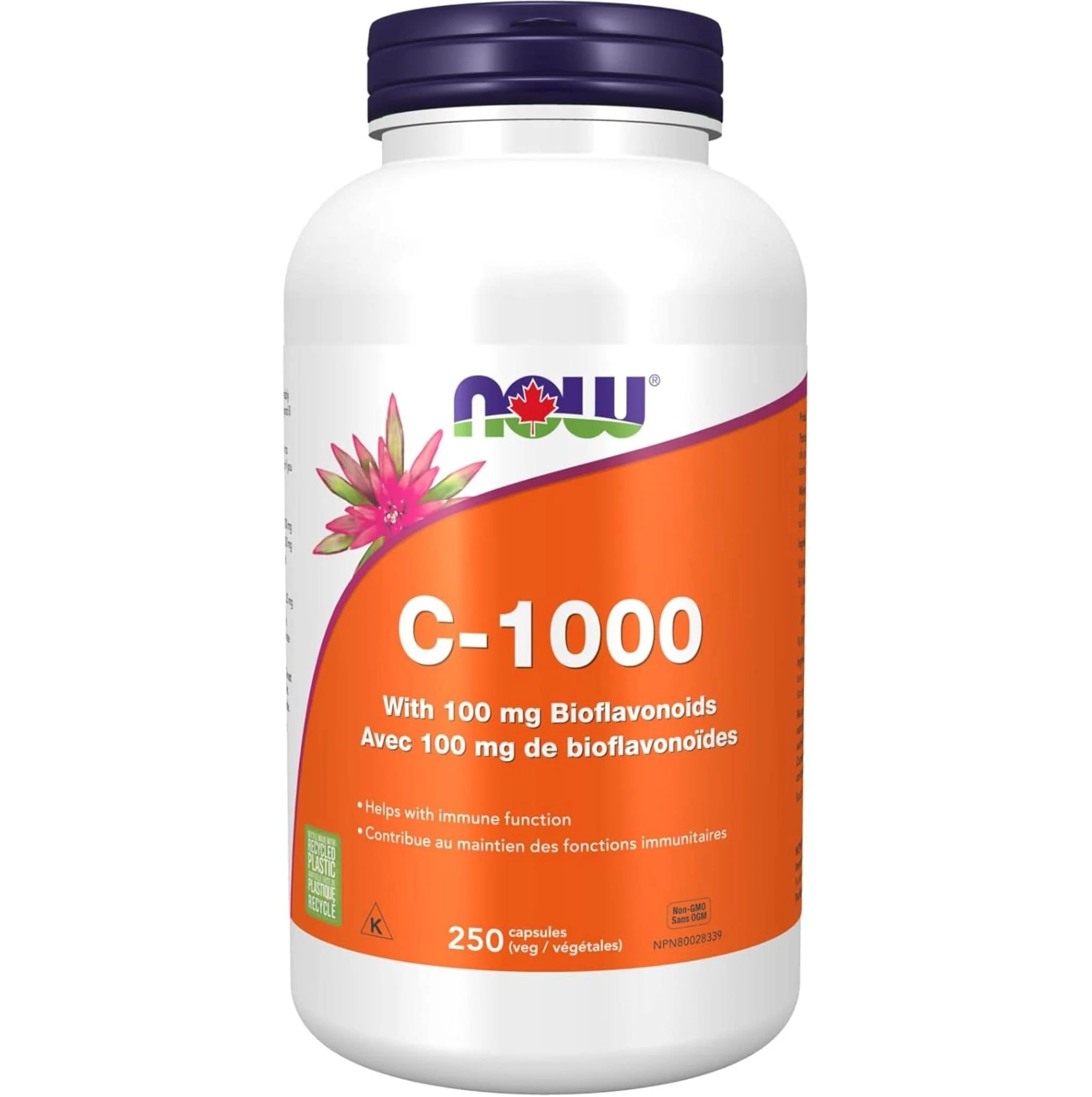 NOW C-1000 Vitamin C 1000mg Capsules with Bioflavonoids - Image 5