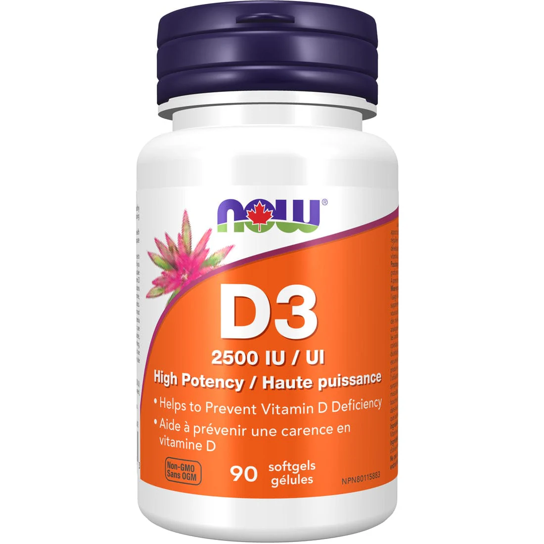 NOW Vitamin D3 2,500IU Softgels