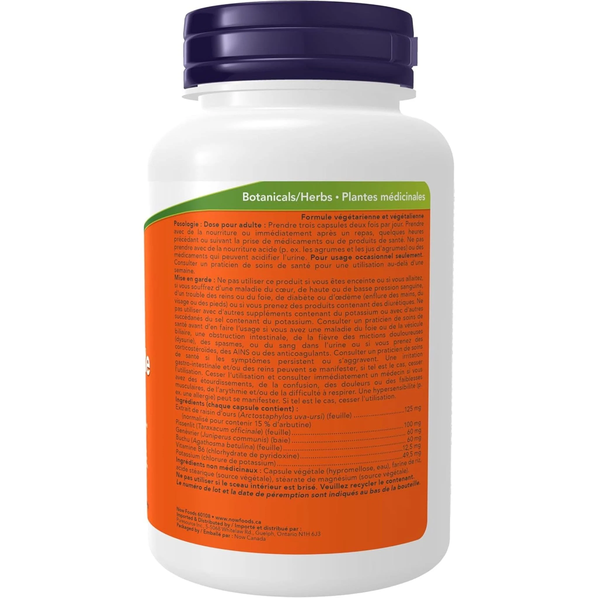 NOW Water Out, Herbal Diuretic, 100 V-Caps - Image 3
