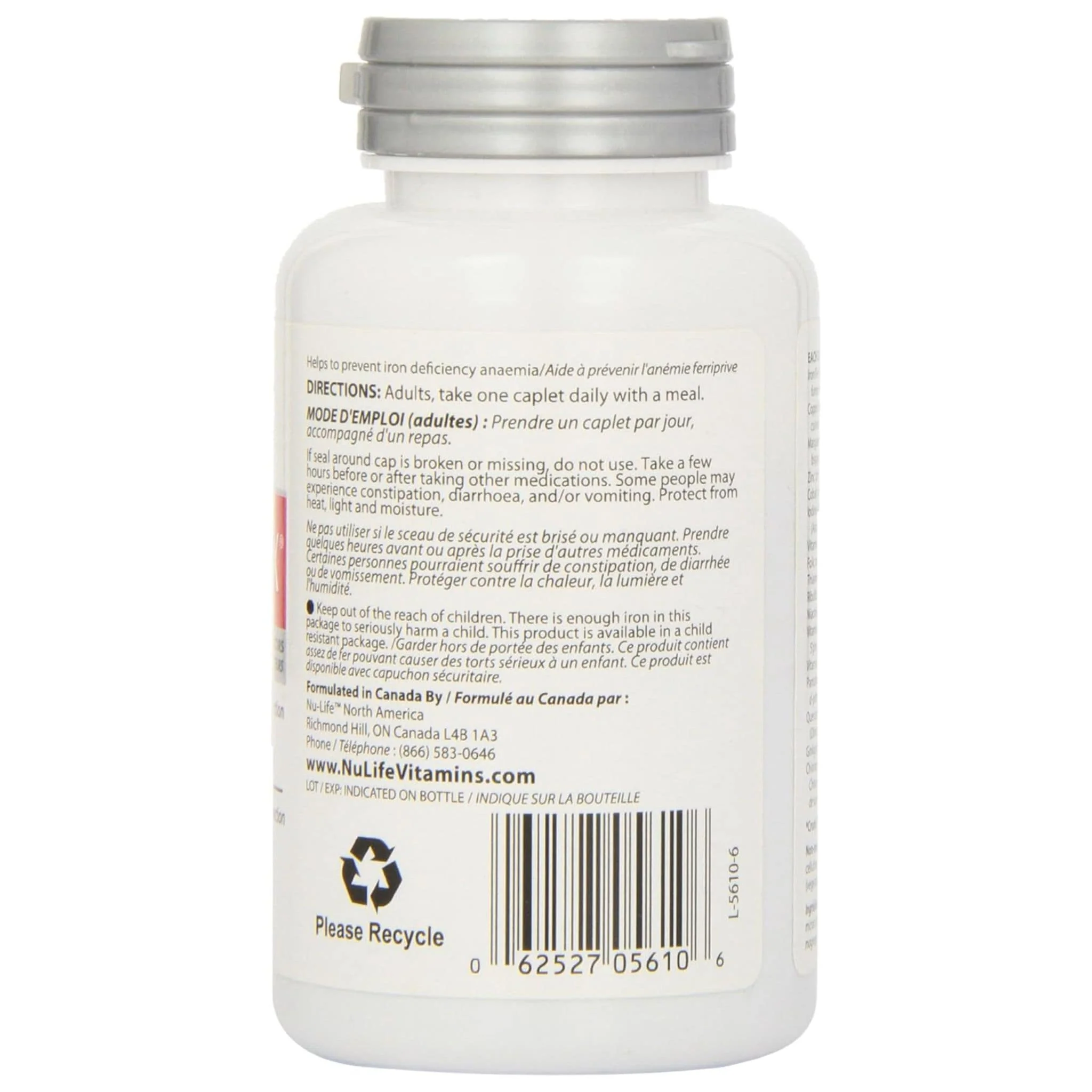 Nu-Life Hemoplex Iron Pills, 45mg Iron with Multi-Mineral and Vitamin C - Image 2