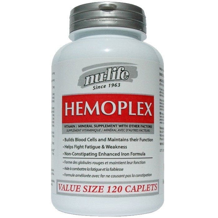 Nu-Life Hemoplex Iron Pills, 45mg Iron with Multi-Mineral and Vitamin C - Image 3