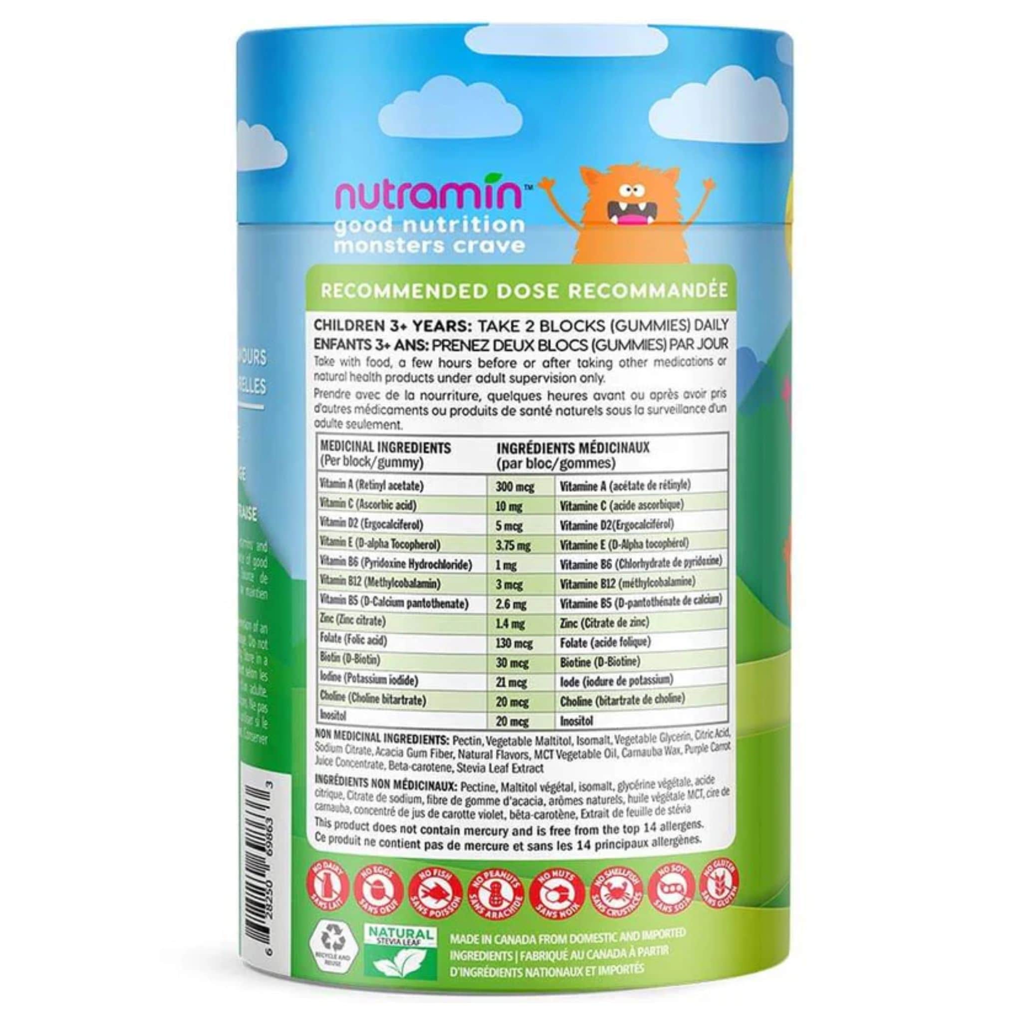 Nutramin Kids Vegan Multivitamin Gummies, 90 Gummies - Image 2