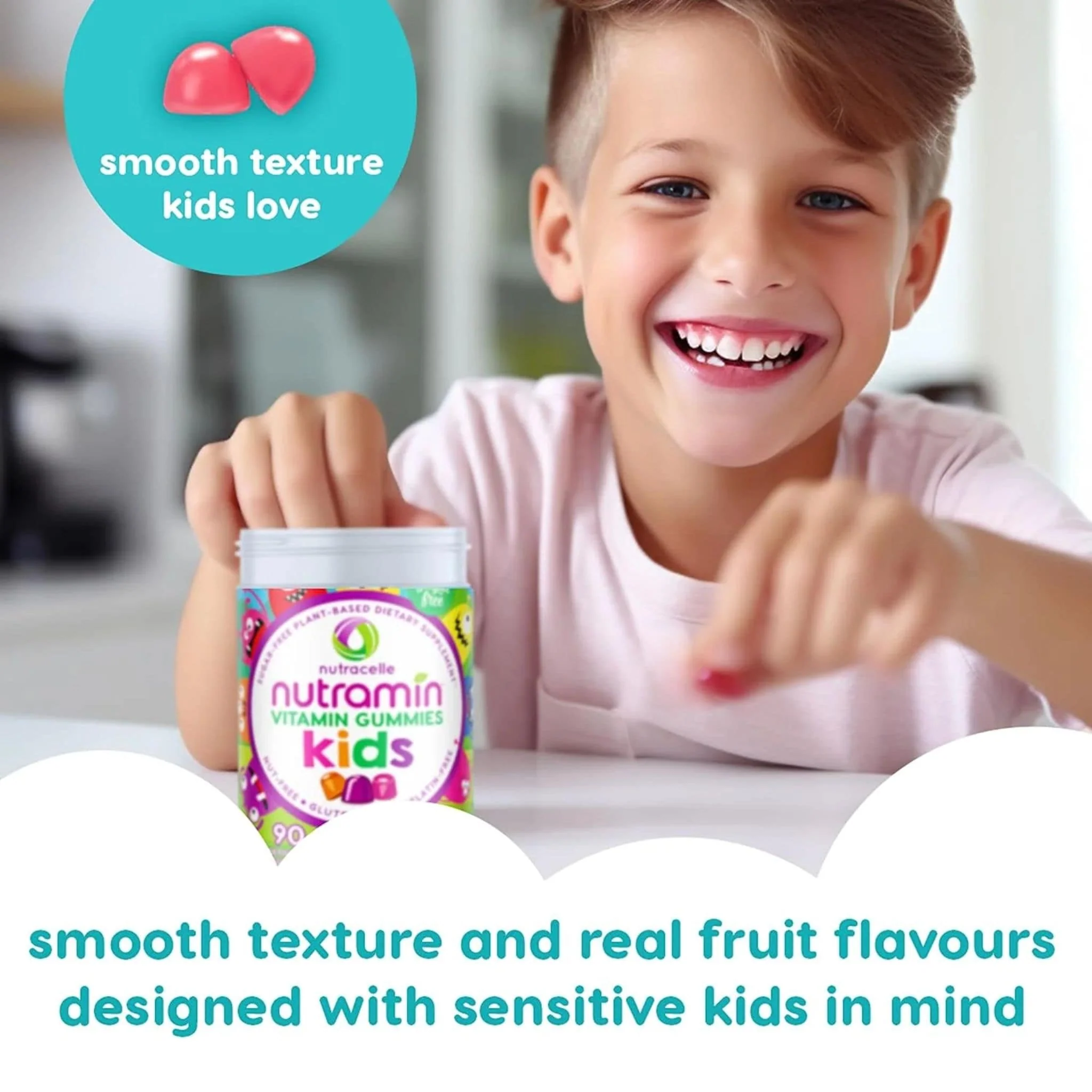 Nutramin Kids Vegan Multivitamin Gummies, 90 Gummies - Image 6