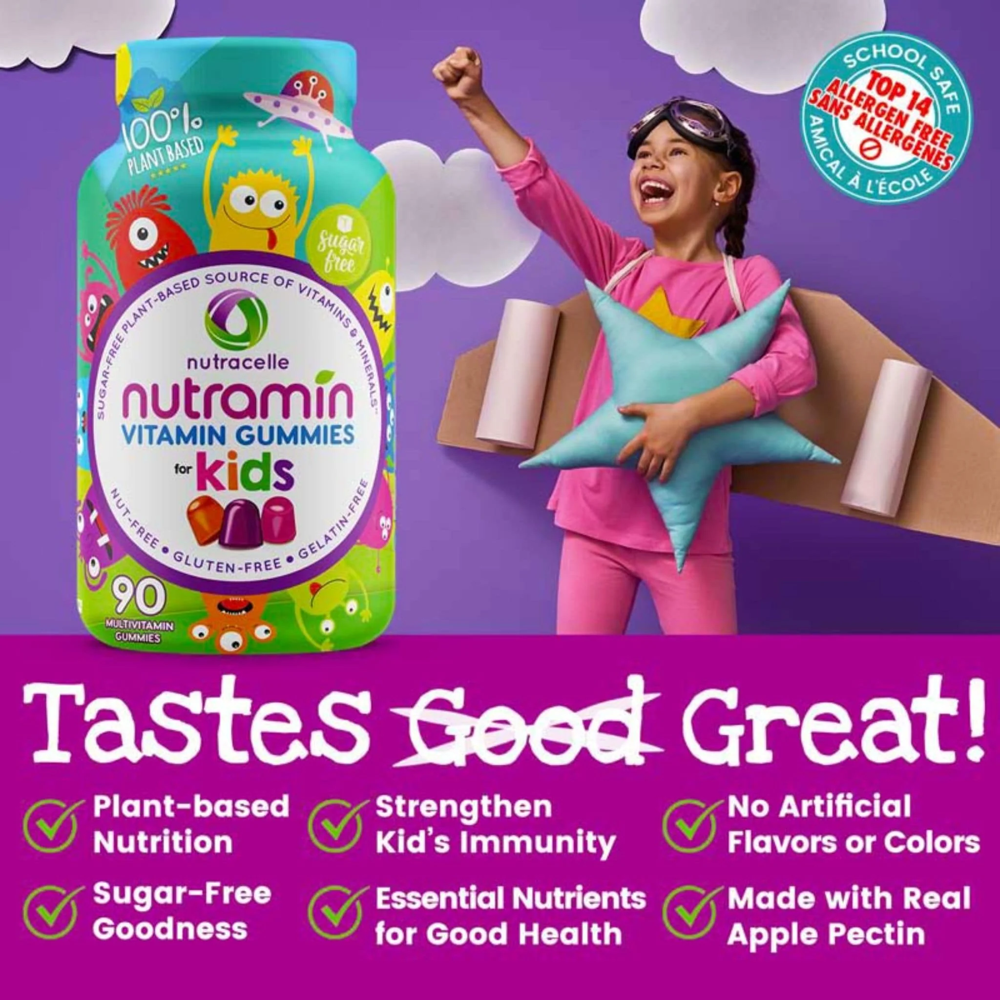 Nutramin Kids Vegan Multivitamin Gummies, 90 Gummies - Image 7