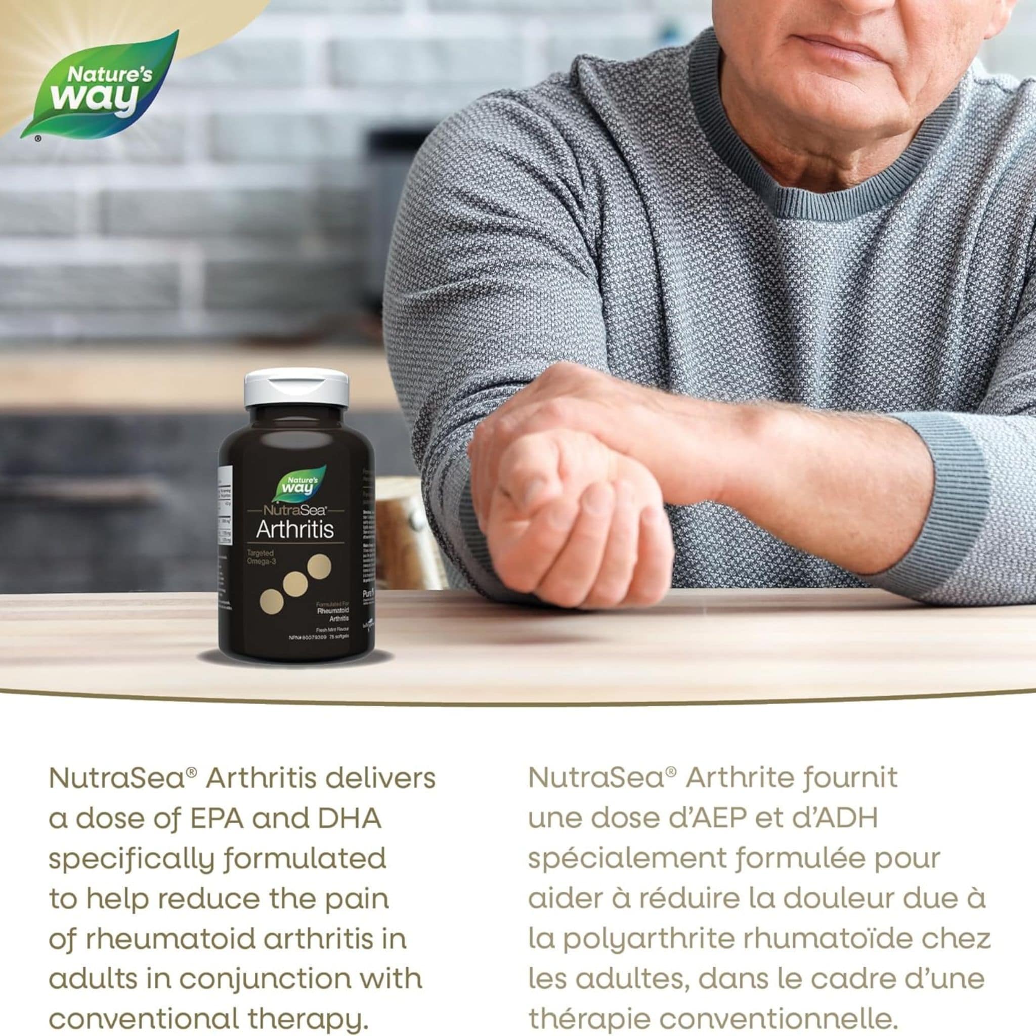 NutraSea Arthritis Targeted Omega-3, Fresh Mint Softgels - Image 4