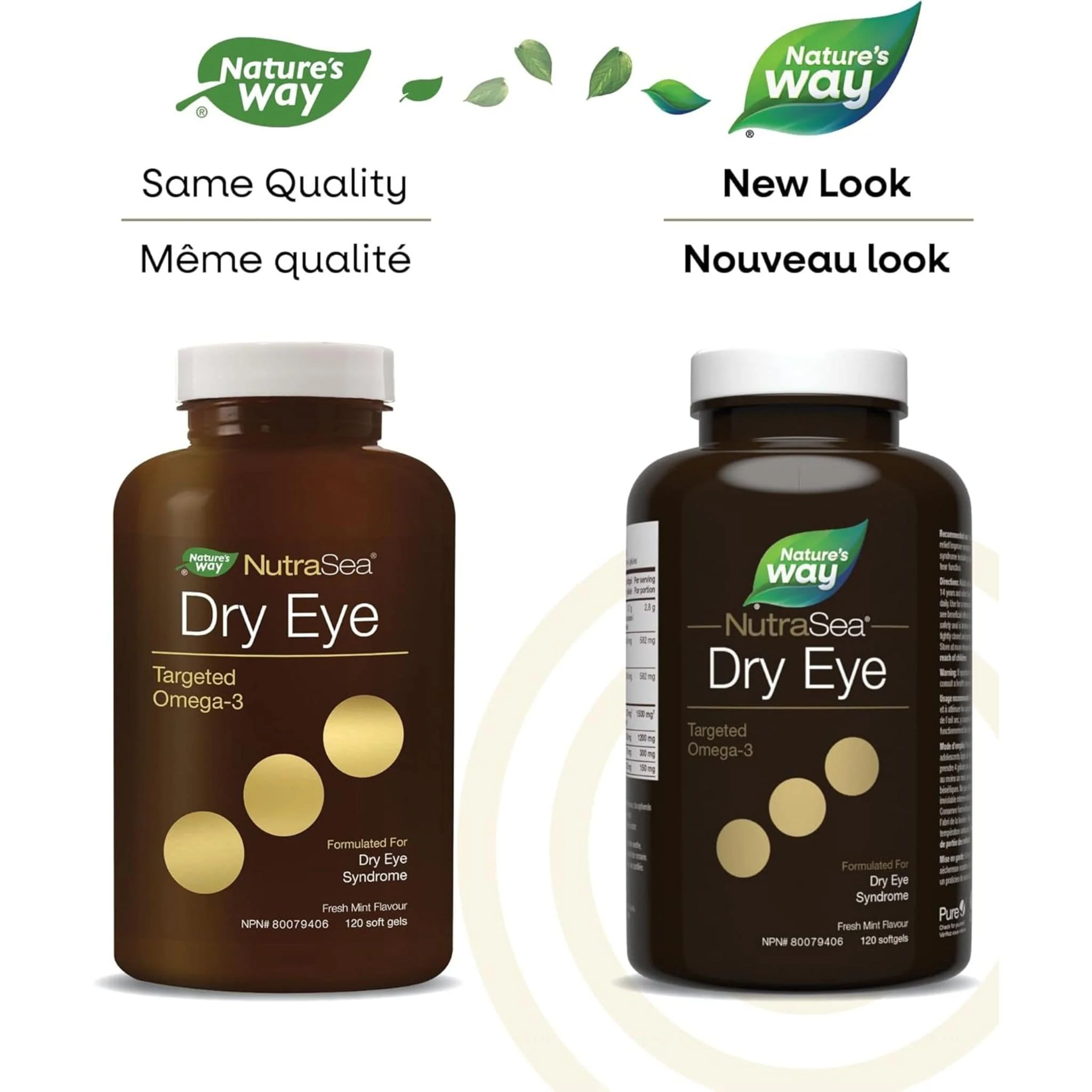 NutraSea Dry Eye Targeted Omega-3 (EPA, DHA, GLA), 120 Softgels (New!) - Image 7