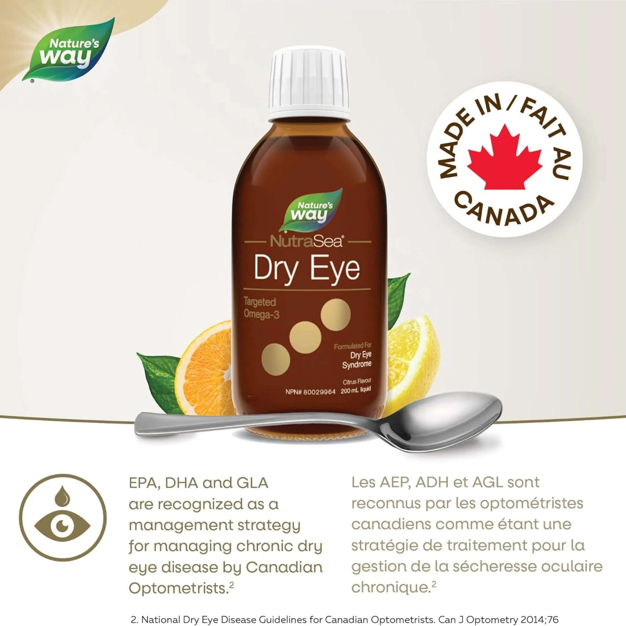 NutraSea Dry Eye Targeted Omega-3 (EPA, DHA, GLA), 200ml (New!) - Image 4